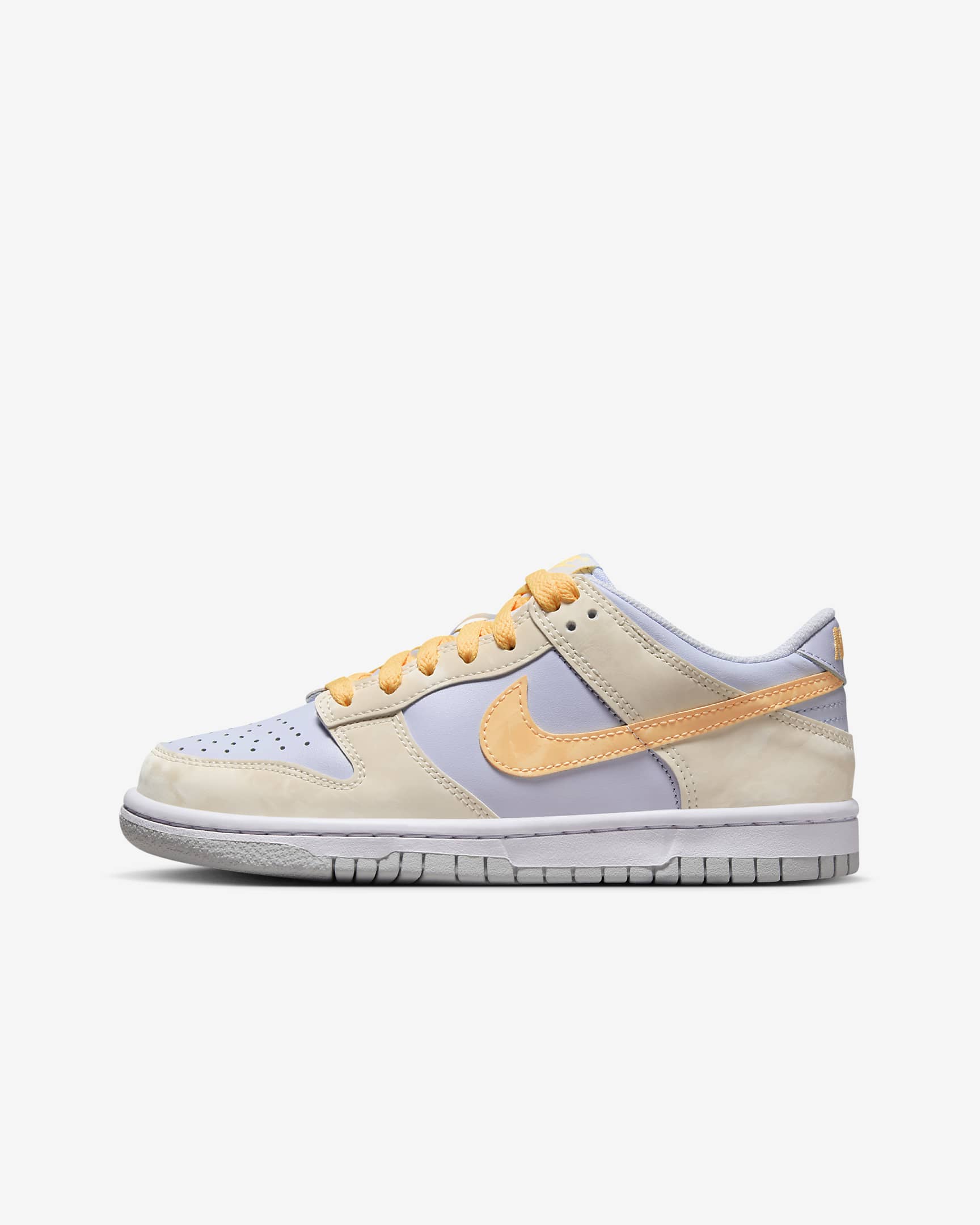 Nike Dunk Low Older Kids' Shoes - Pale Ivory/Football Grey/White/Melon Tint