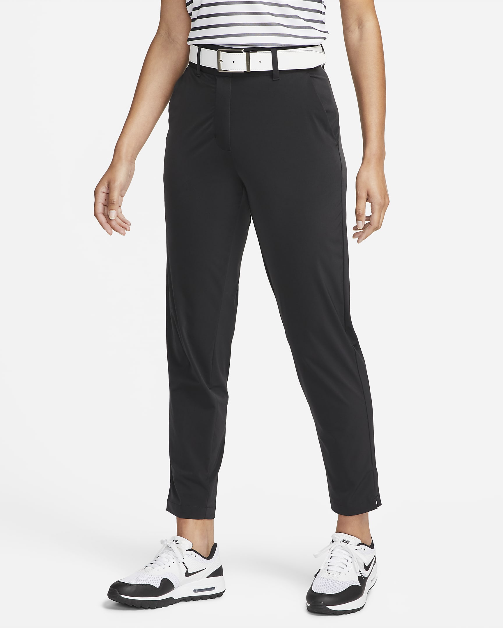 Pantalones de golf para mujer Nike Dri-FIT Tour - Negro/Blanco