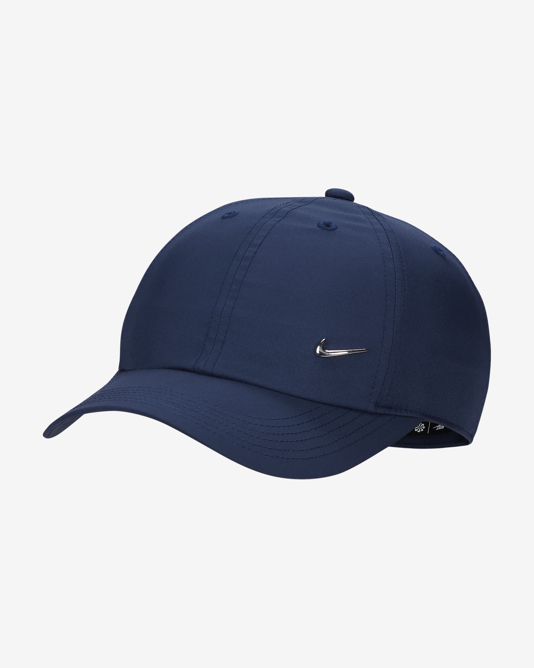 Dziecięca czapka z metalowym logo Swoosh Nike Dri-FIT Club - Midnight Navy