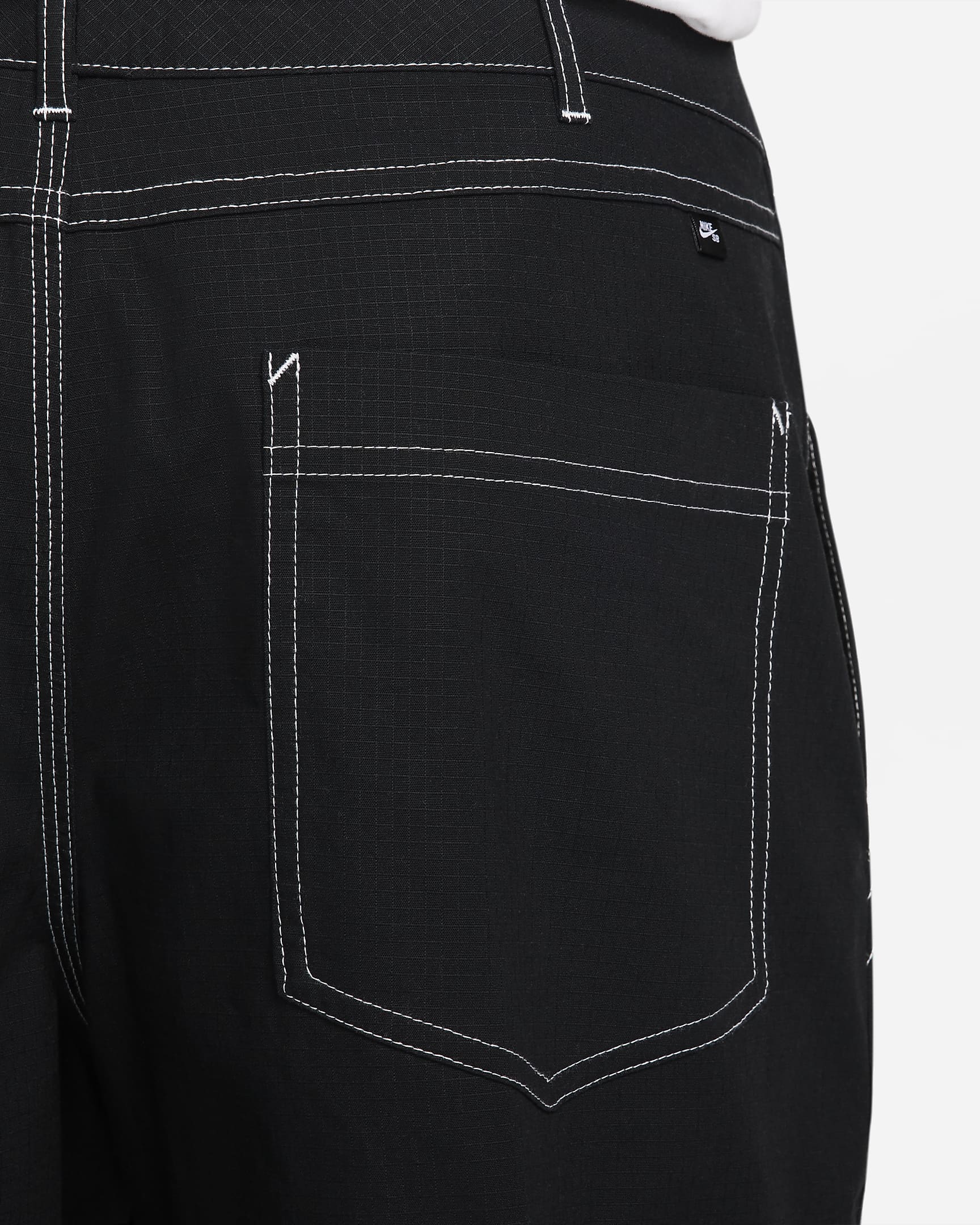 Pantalon de skateboard doublé aux genoux Nike SB pour homme - Noir