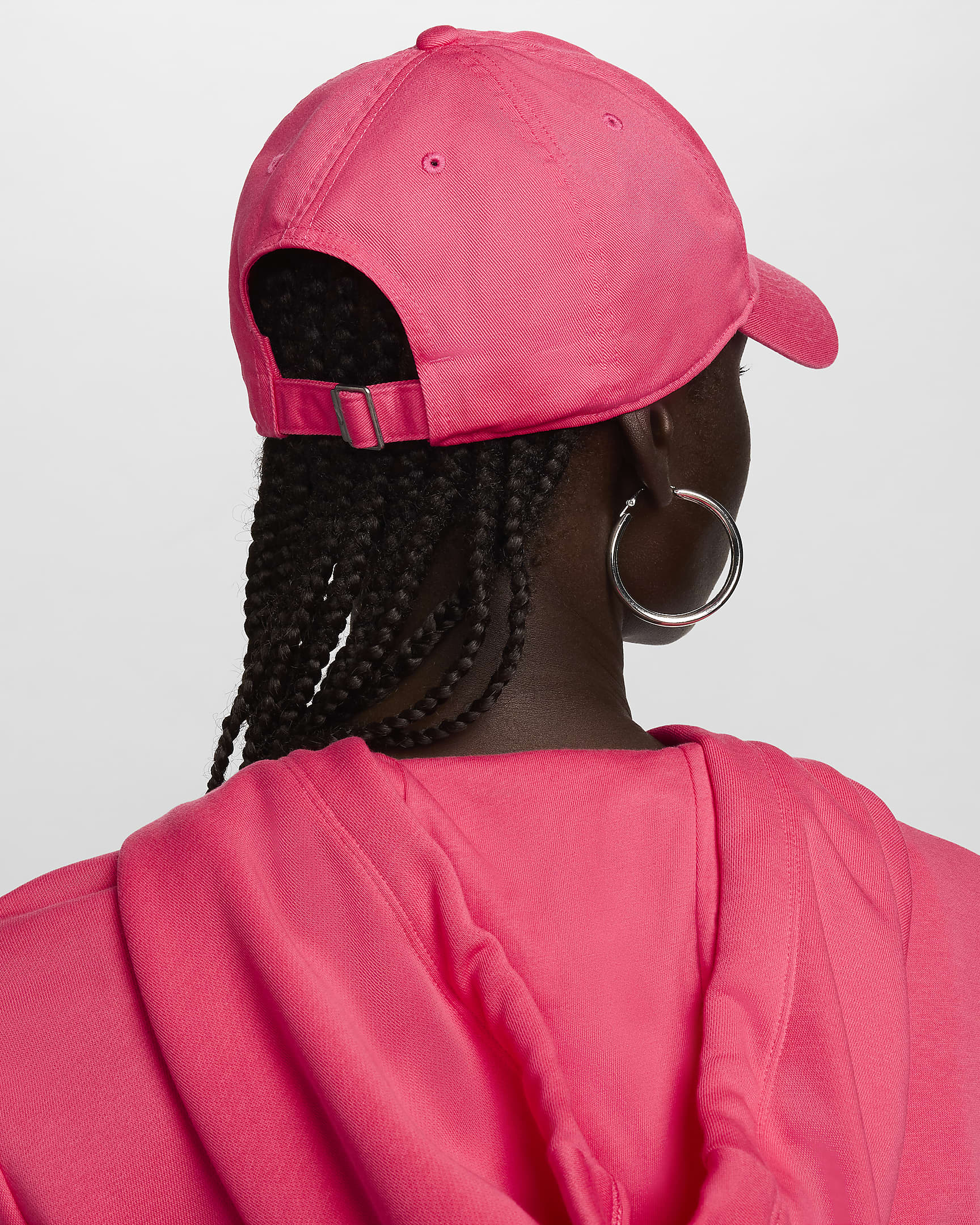 Casquette délavée souple Futura Nike Club pour enfant - Aster Pink/Blanc