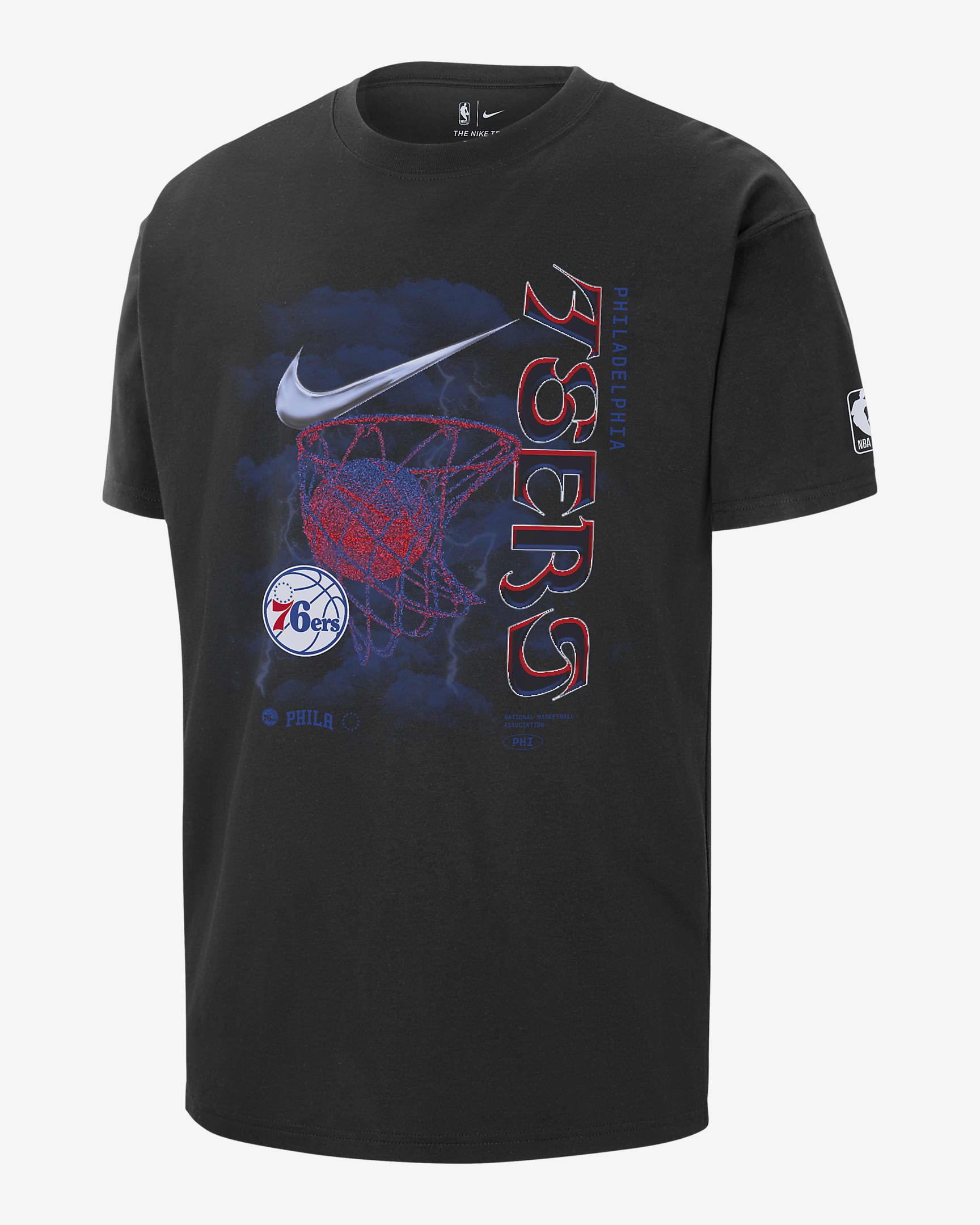 Philadelphia 76ers Courtside Max90 Men's Nike NBA T-Shirt. Nike.com