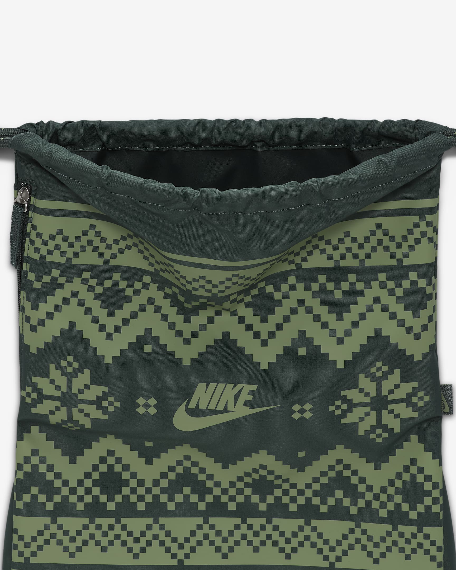 Nike Heritage Drawstring Bag (13L) - Vintage Green/Oil Green/Oil Green