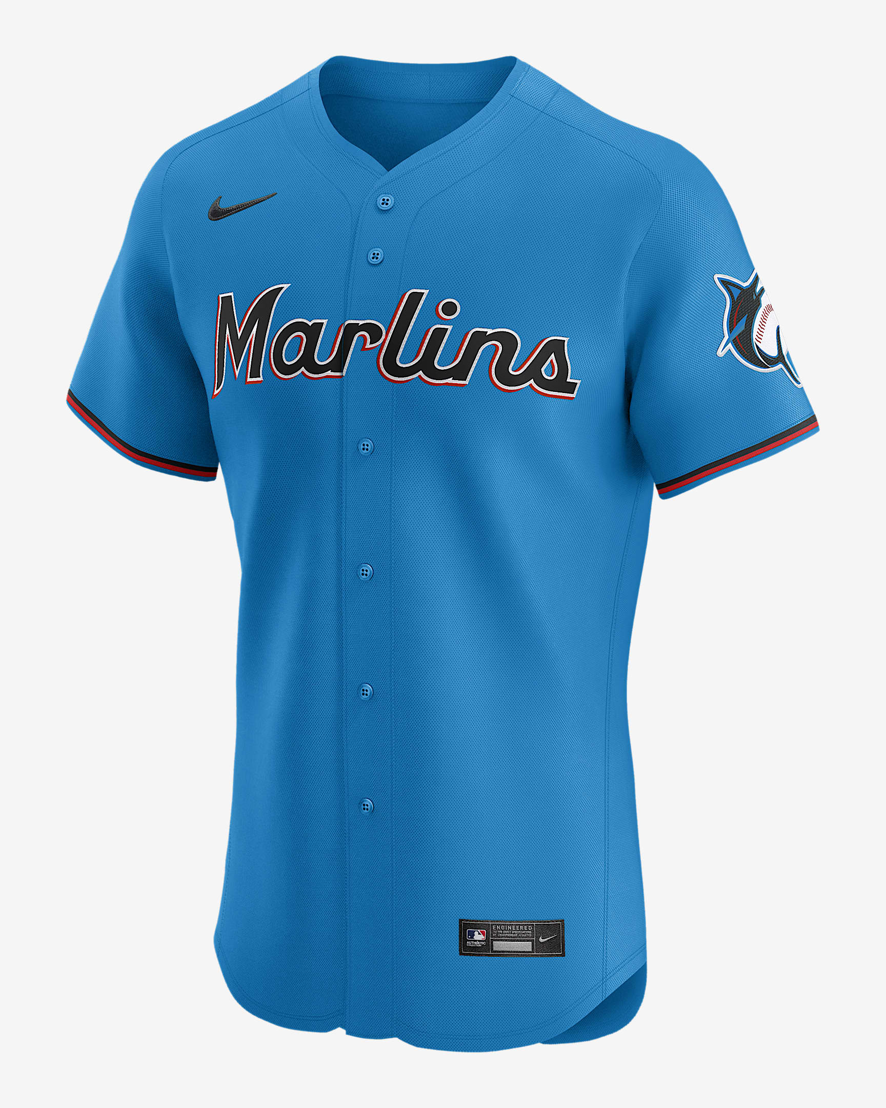 Miami Marlins Men's Nike DriFIT ADV MLB Elite Jersey.