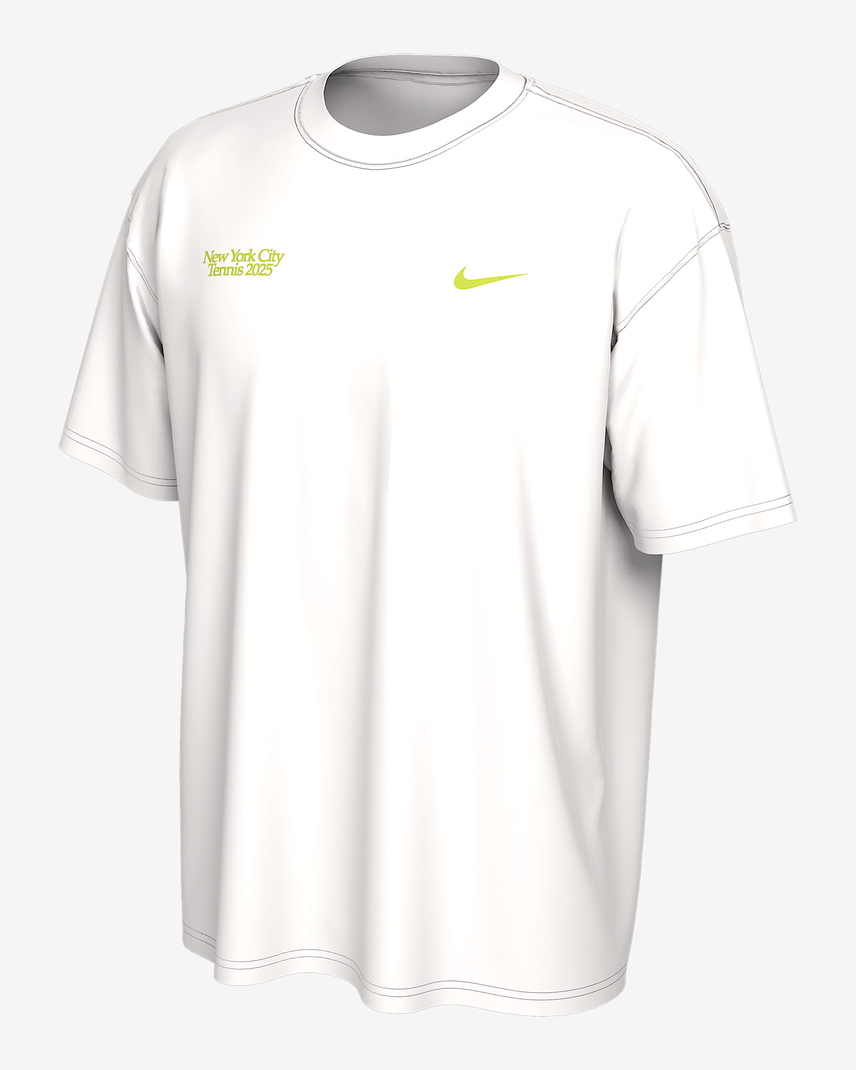 NikeCourt Women's Tennis T-Shirt - White/Volt