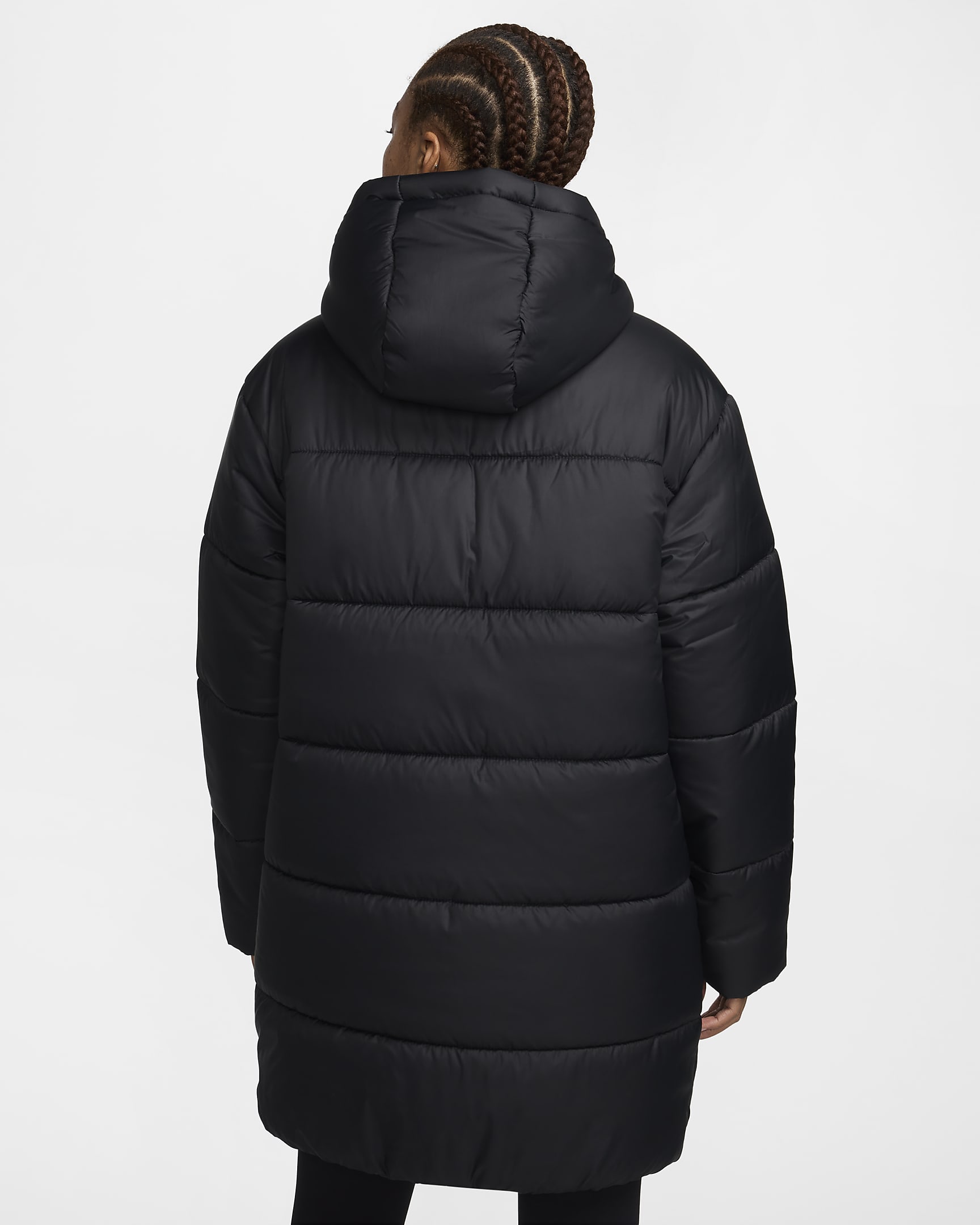 Parka ample Therma-FIT Nike Sportswear Classic Puffer pour femme - Noir/Blanc