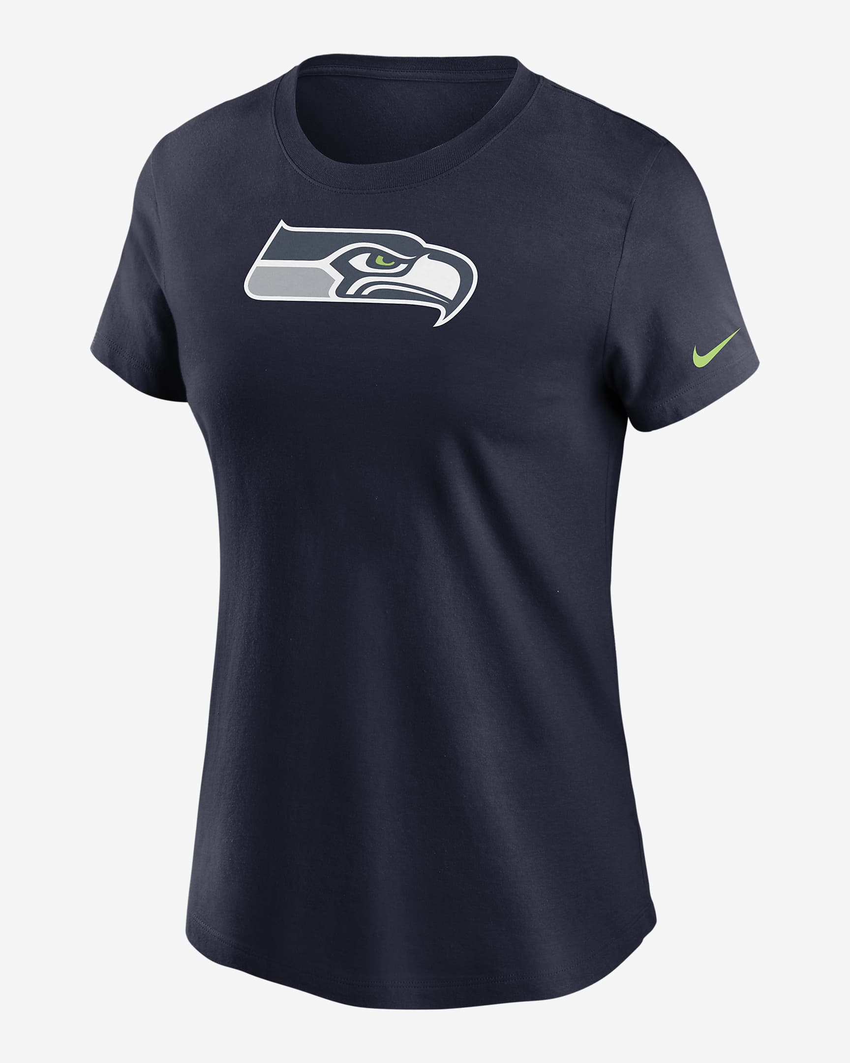 Playera Nike Logo Essential (NFL Seattle Seahawks) para mujer. Nike.com