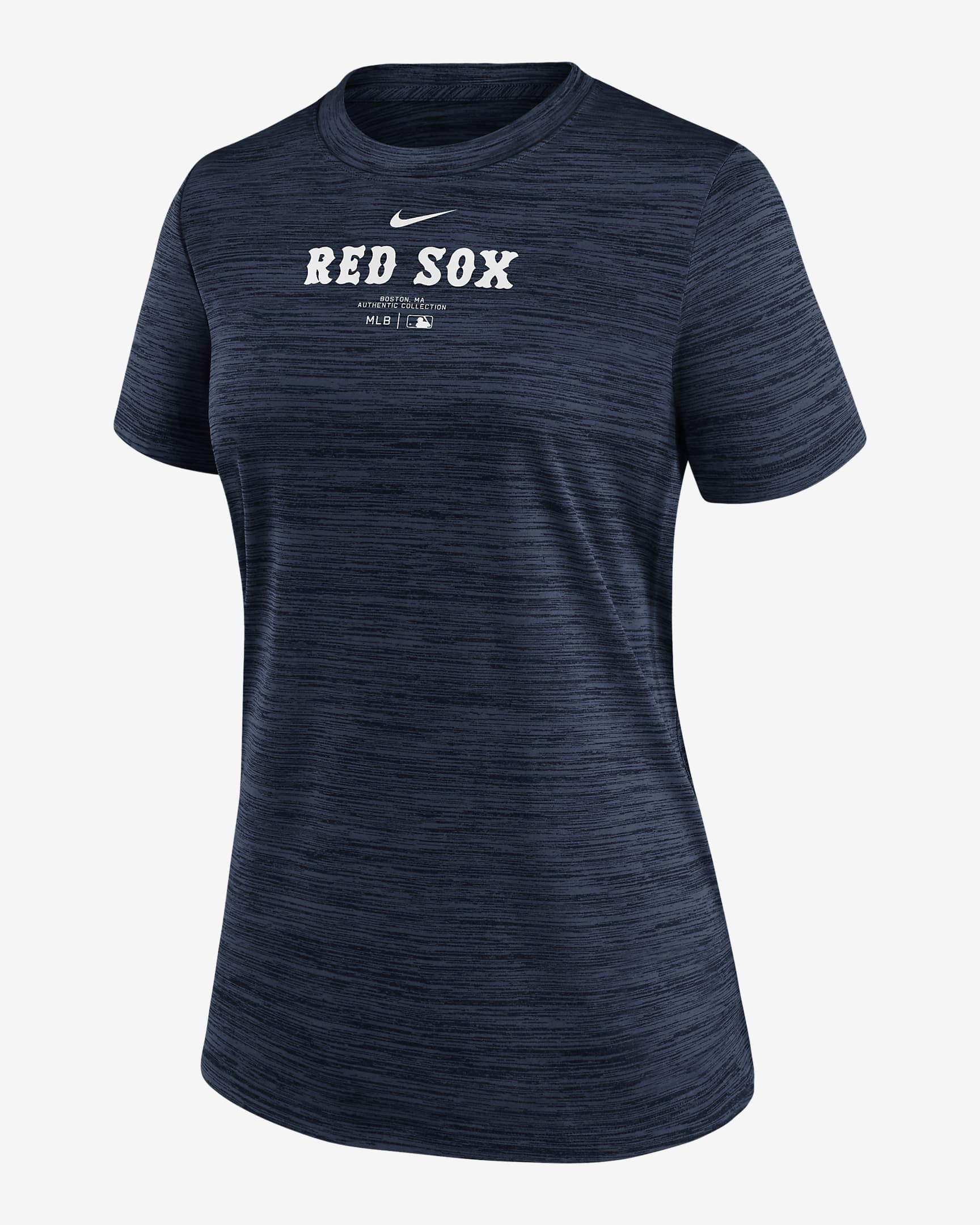 Playera Nike Dri-FIT de la MLB para mujer Boston Red Sox Authentic Collection Practice Velocity - Azul marino