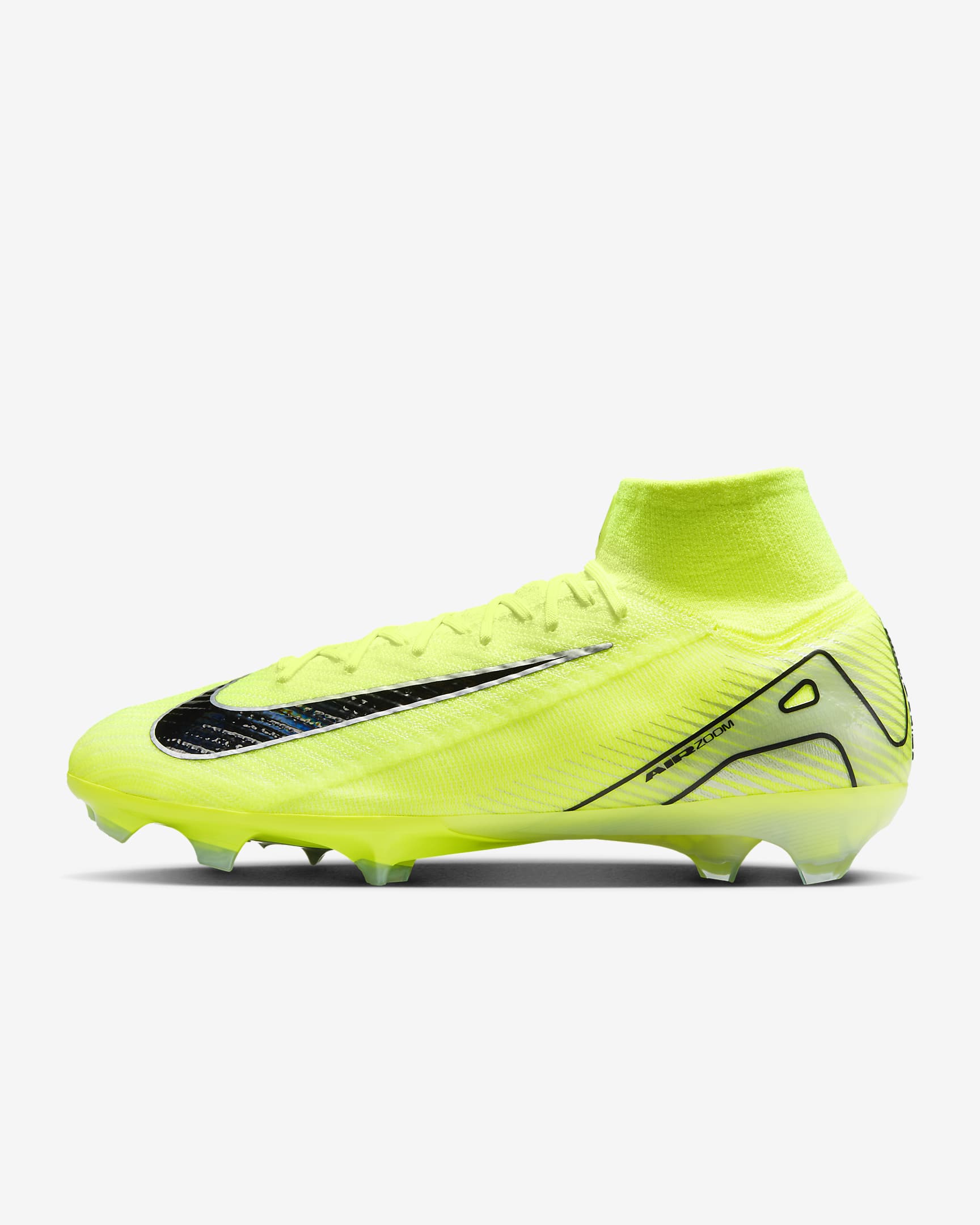 Nike Mercurial Superfly 10 Elite FG High-Top Football Boot - Volt/Black