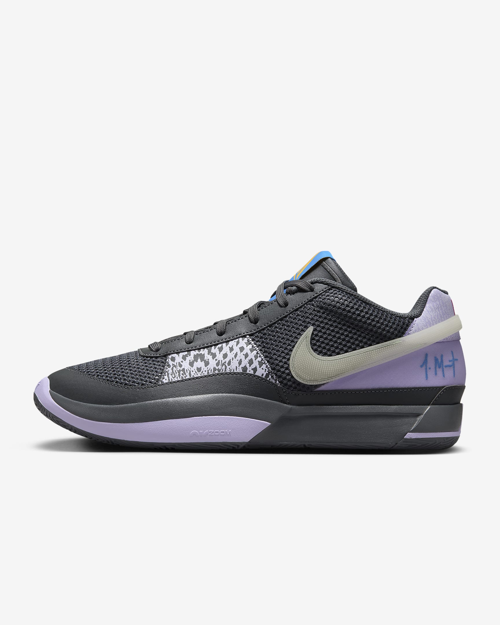 JA 1 EP Basketball Shoes - Iron Grey/Lilac Bloom/Light Photo Blue/Multi-Colour