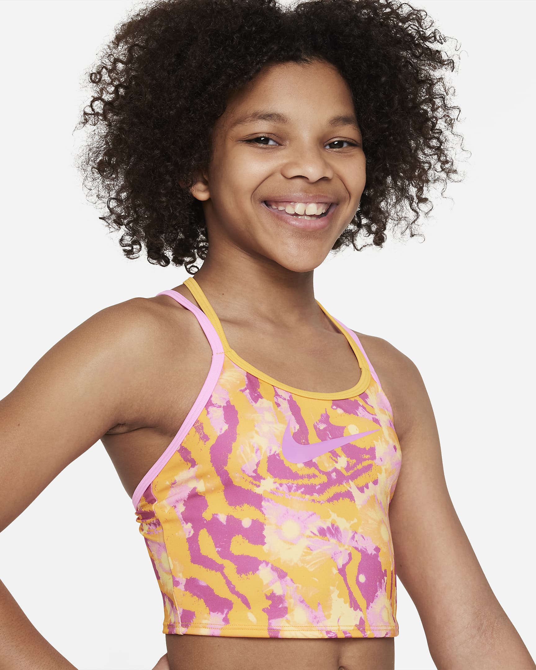 Nike Older Kids' (Girls') TCrossback Midkini Swim Set. Nike NL