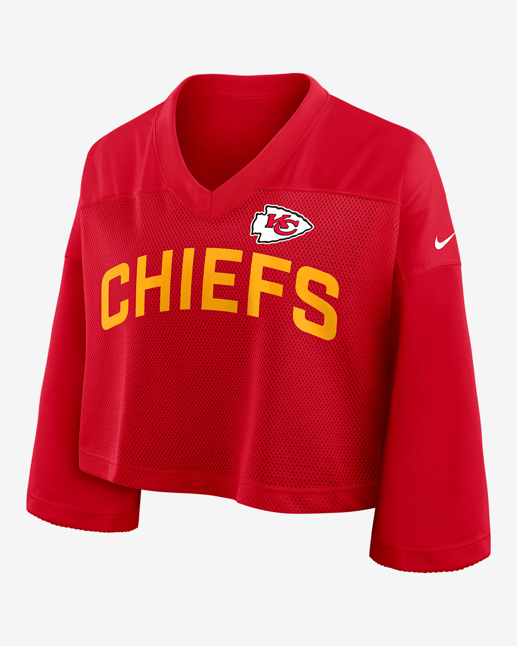 Kansas City Chiefs Wide Receiver Jersey Fashion Women's Nike Dri-FIT NFL Cropped Top - Red