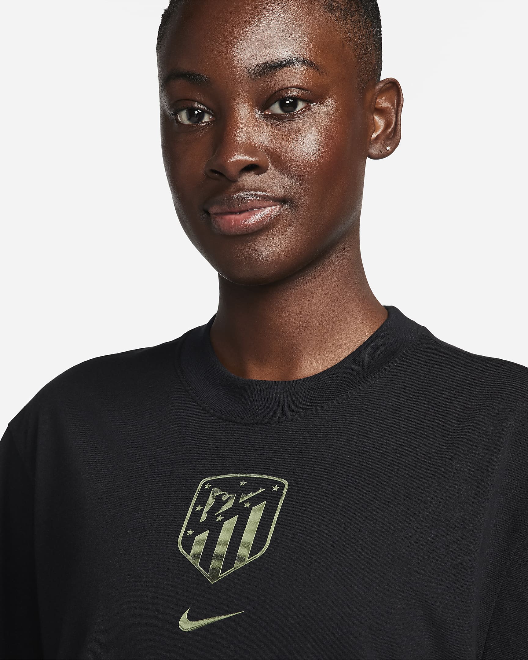 Atlético Madrid Women's Nike Football Boxy T-Shirt. Nike UK
