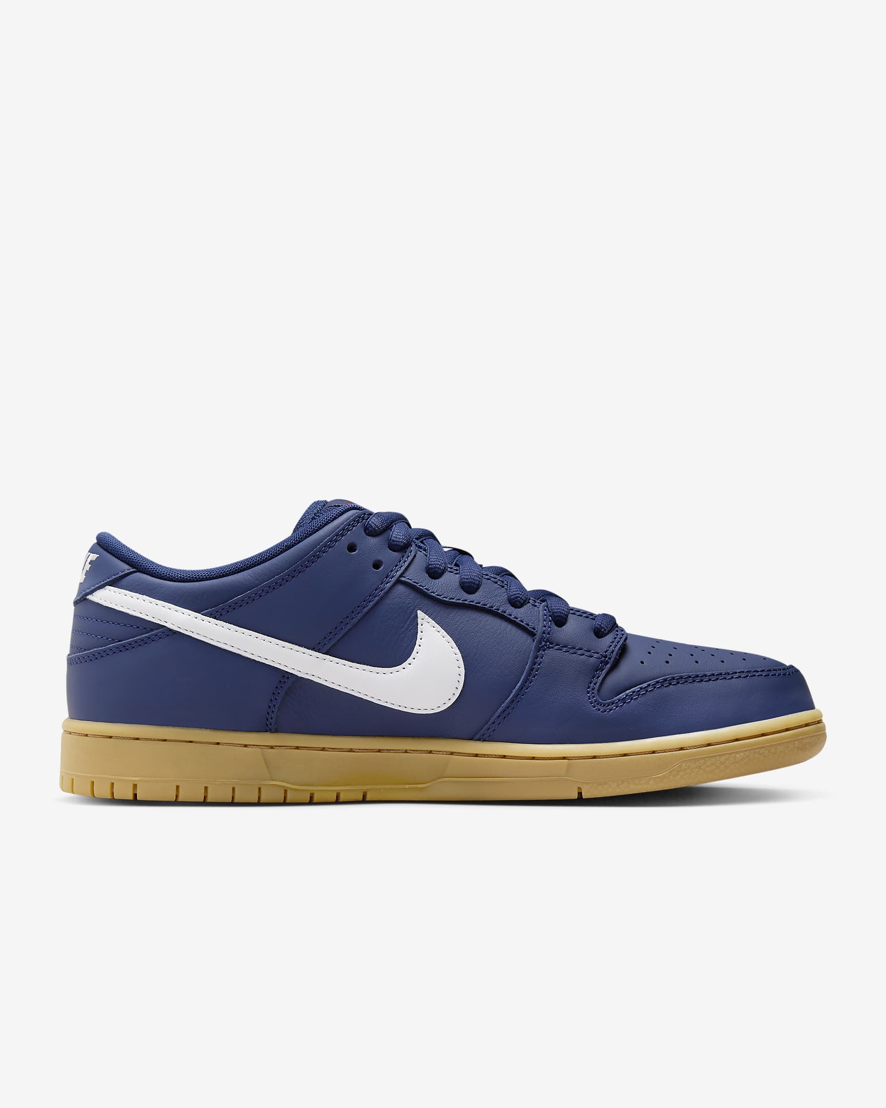 Nike SB Dunk Low Pro Skate Shoes - Navy/Navy/Gum Light Brown/White