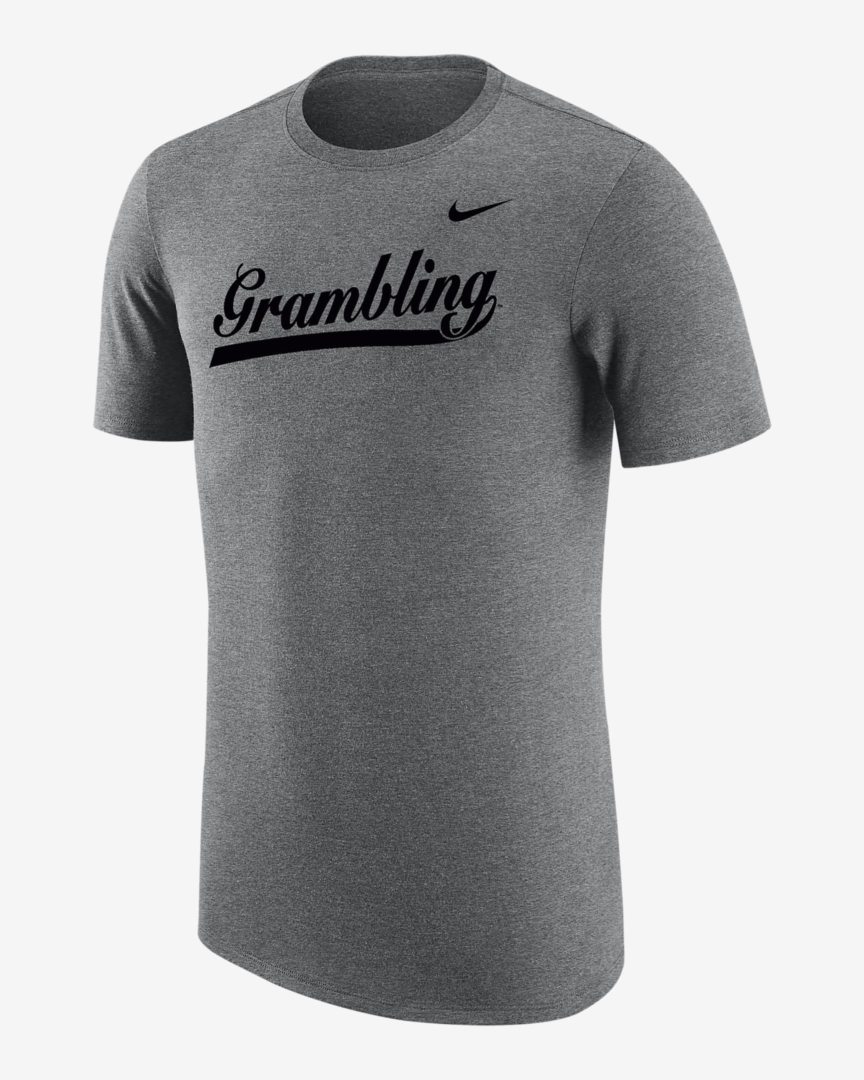 Grambling State Men's Nike College T-Shirt - Dark Grey Heather