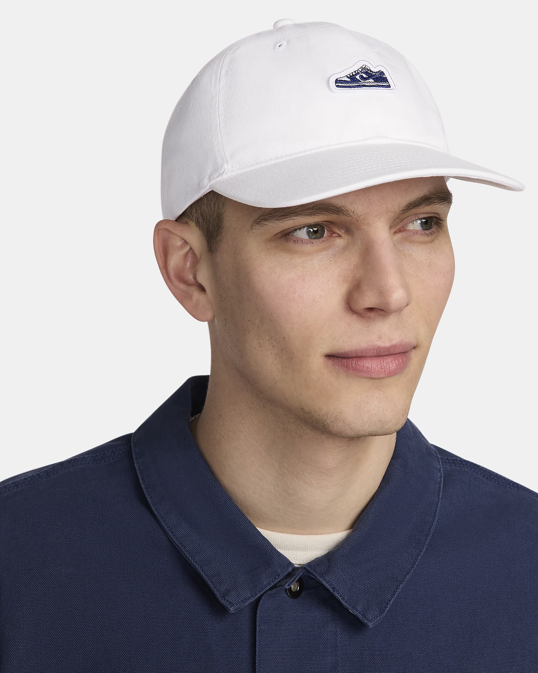 Nike Club Unstructured Dunk Patch Cap - White