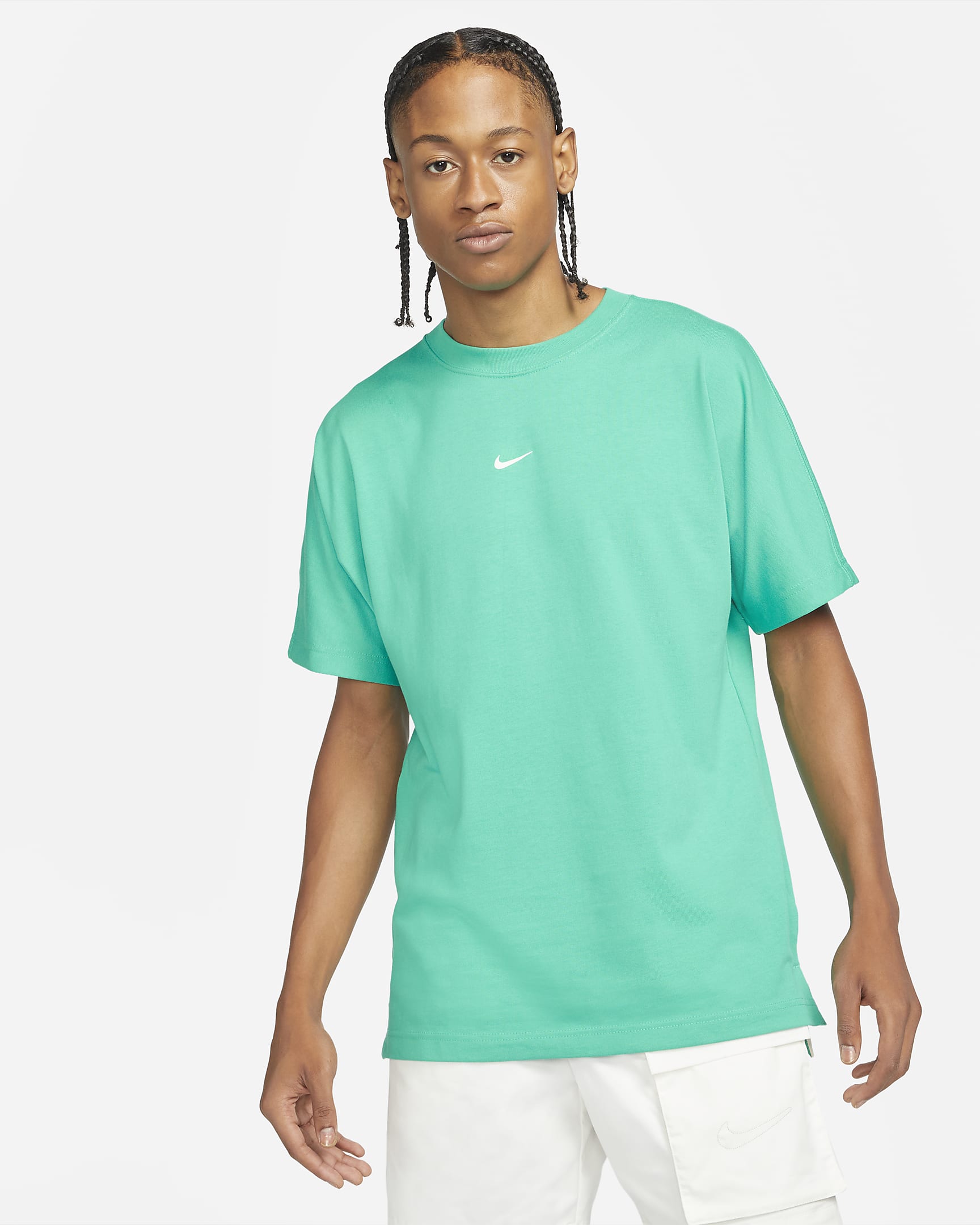 Playera para hombre Nike Sportswear Style Essentials - Verde Roma/Vela/Plata hielo/Verde Roma