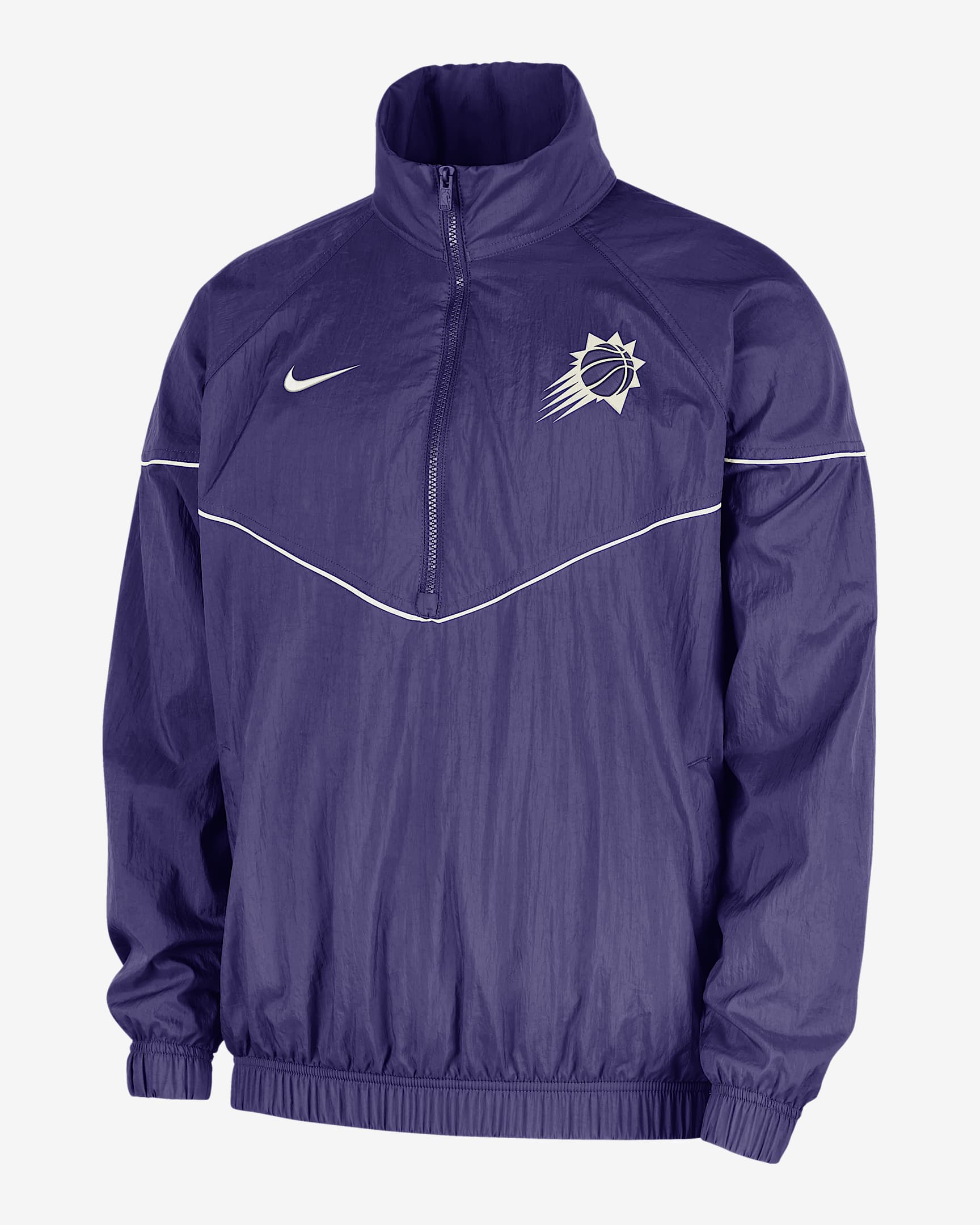 Phoenix Suns Courtside Windrunner Men's Nike NBA Anorak Jacket - New Orchid/Sail