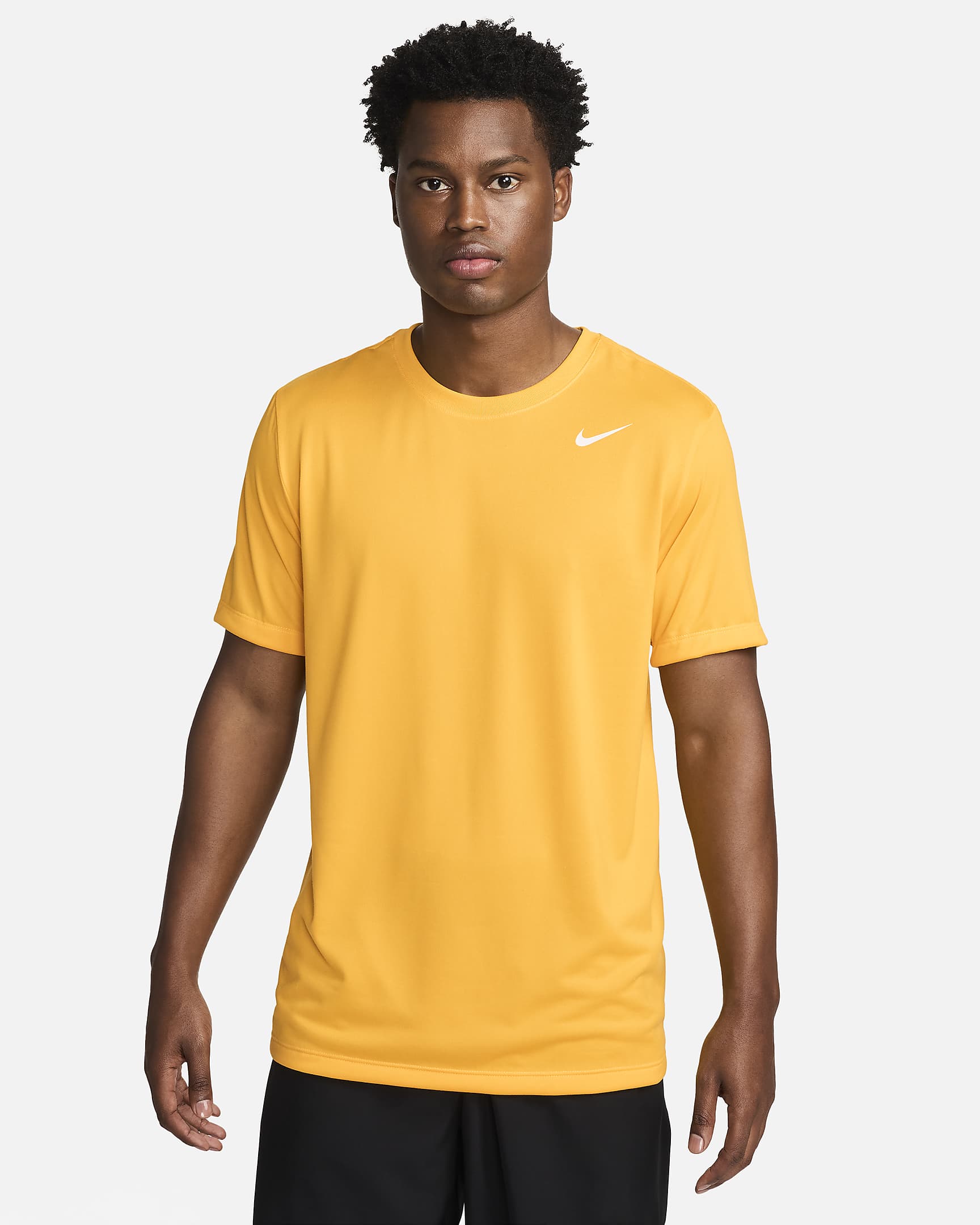 Nike Dri-FIT Legend Men's Fitness T-Shirt - University Gold/White