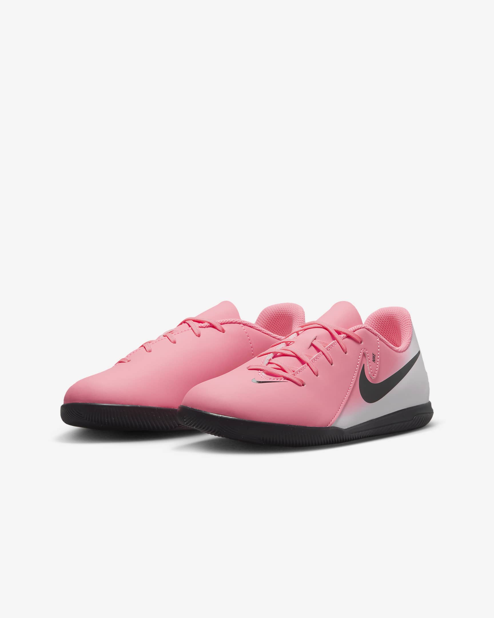 รองเท้าฟุตบอลเด็กเล็ก/เด็กโต IC Nike Jr. Phantom GX 2 Club - Sunset Pulse/ดำ