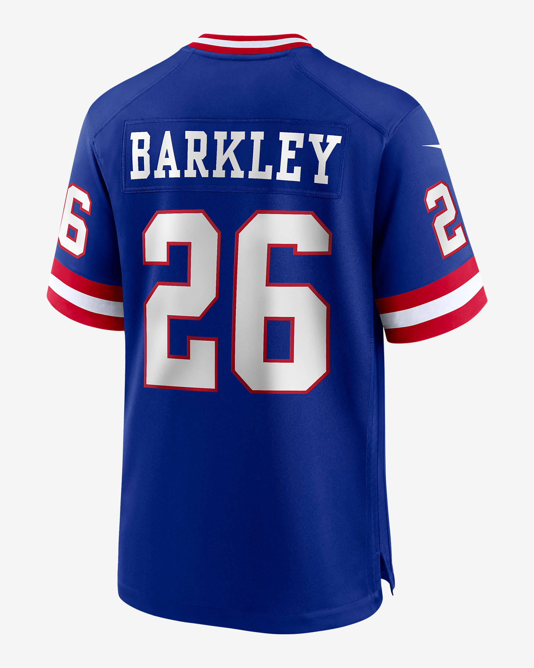 NFL New York Giants (Saquon Barkley) Men's Game Football Jersey.