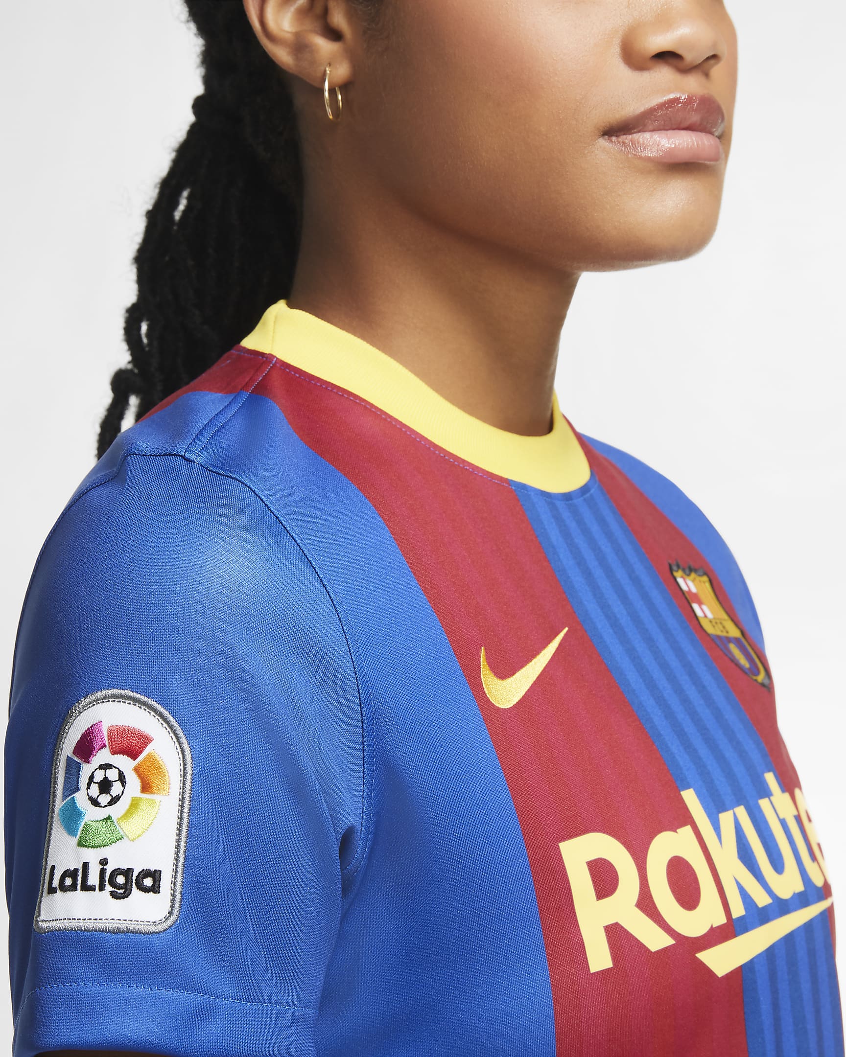 F.C. Barcelona 2020/21 Stadium Women's Football Shirt. Nike SK
