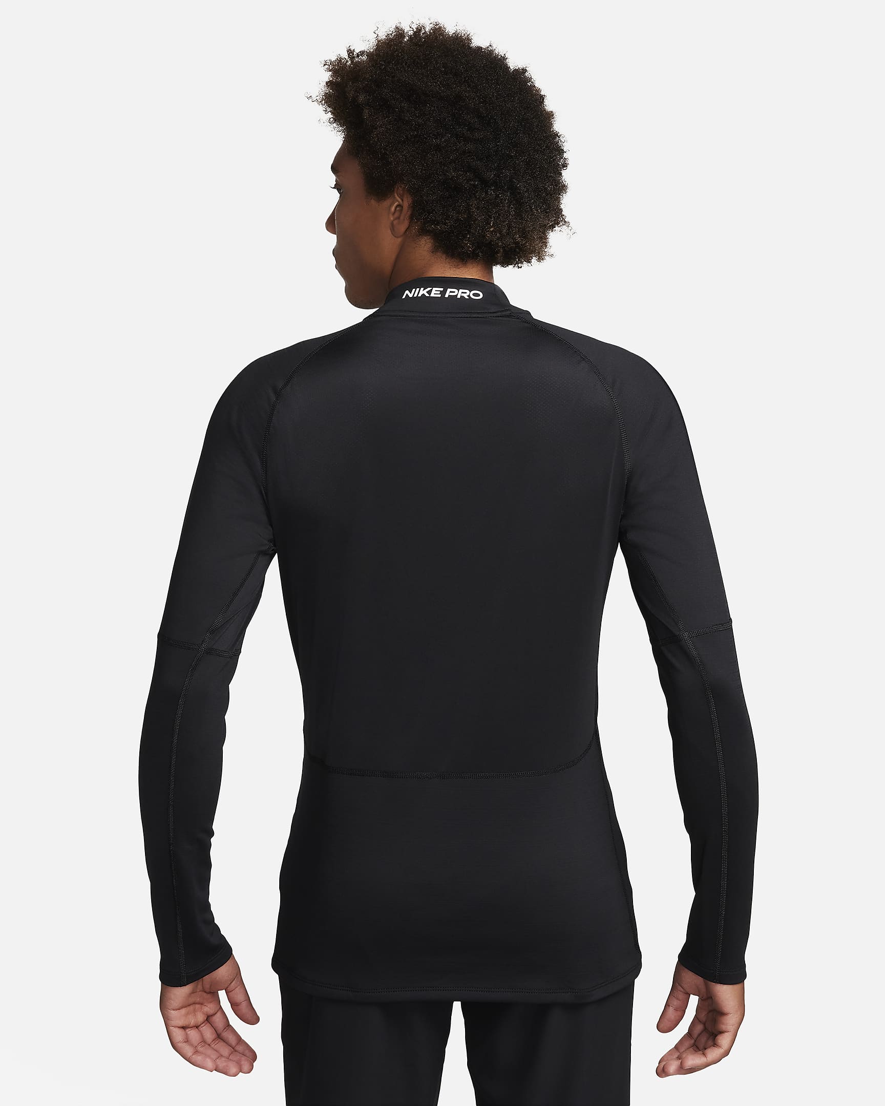Nike Pro Men's DriFIT Warm LongSleeve Fitness Mock. Nike LU