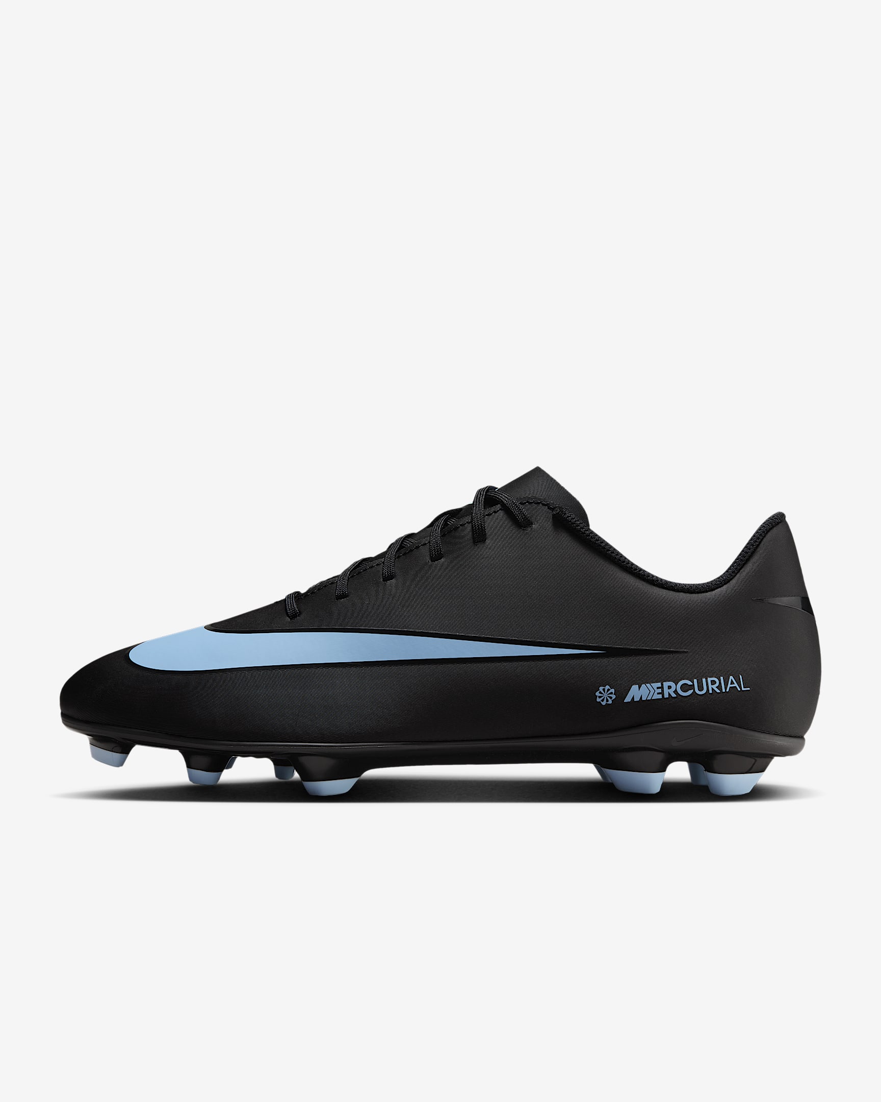 Nike Mercurial Superfly 10 Club Multi-Ground High-Top Soccer Cleats - Black/Ice Blue