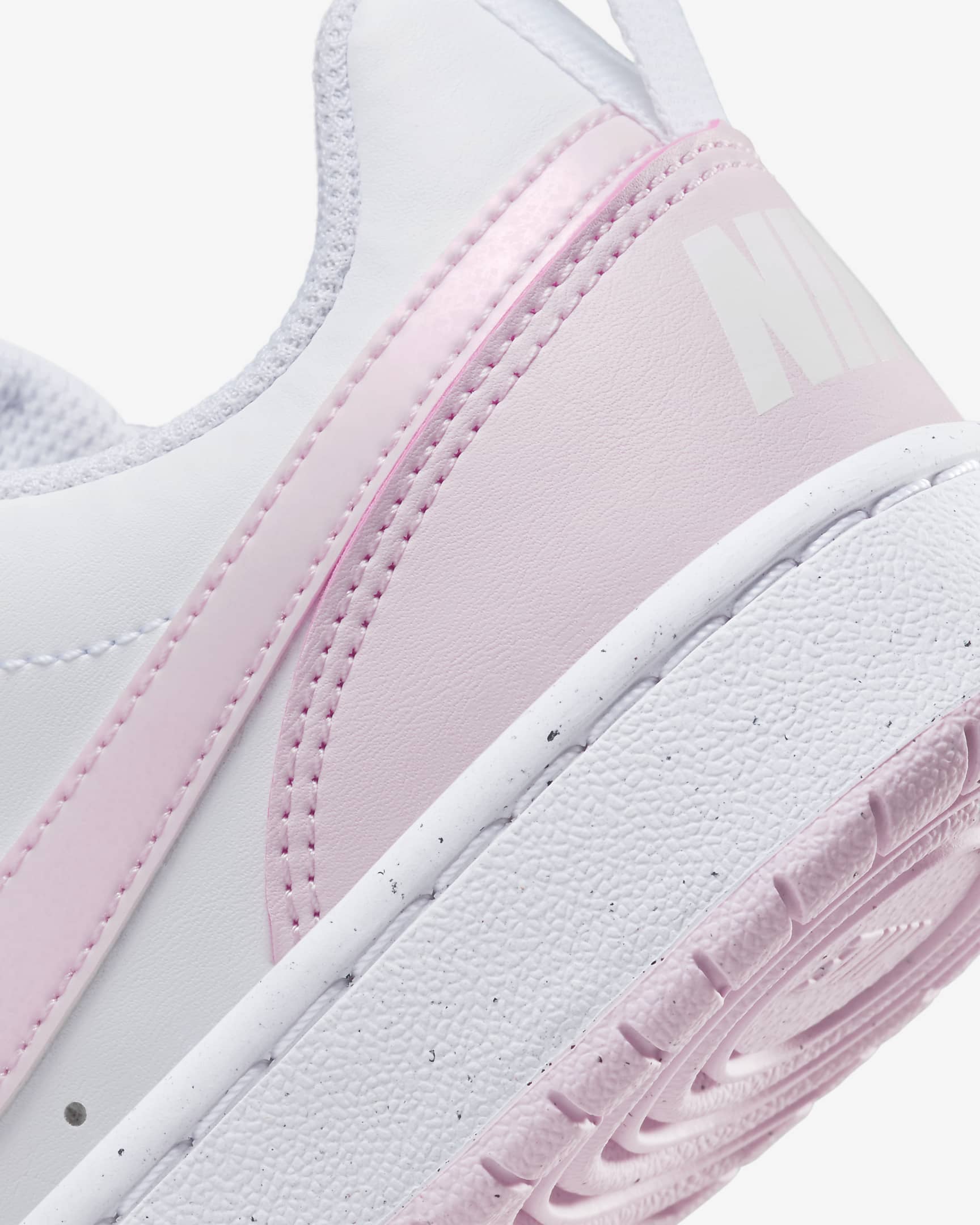 Nike Court Borough Low Recraft Older Kids' Shoes - White/Pink Foam