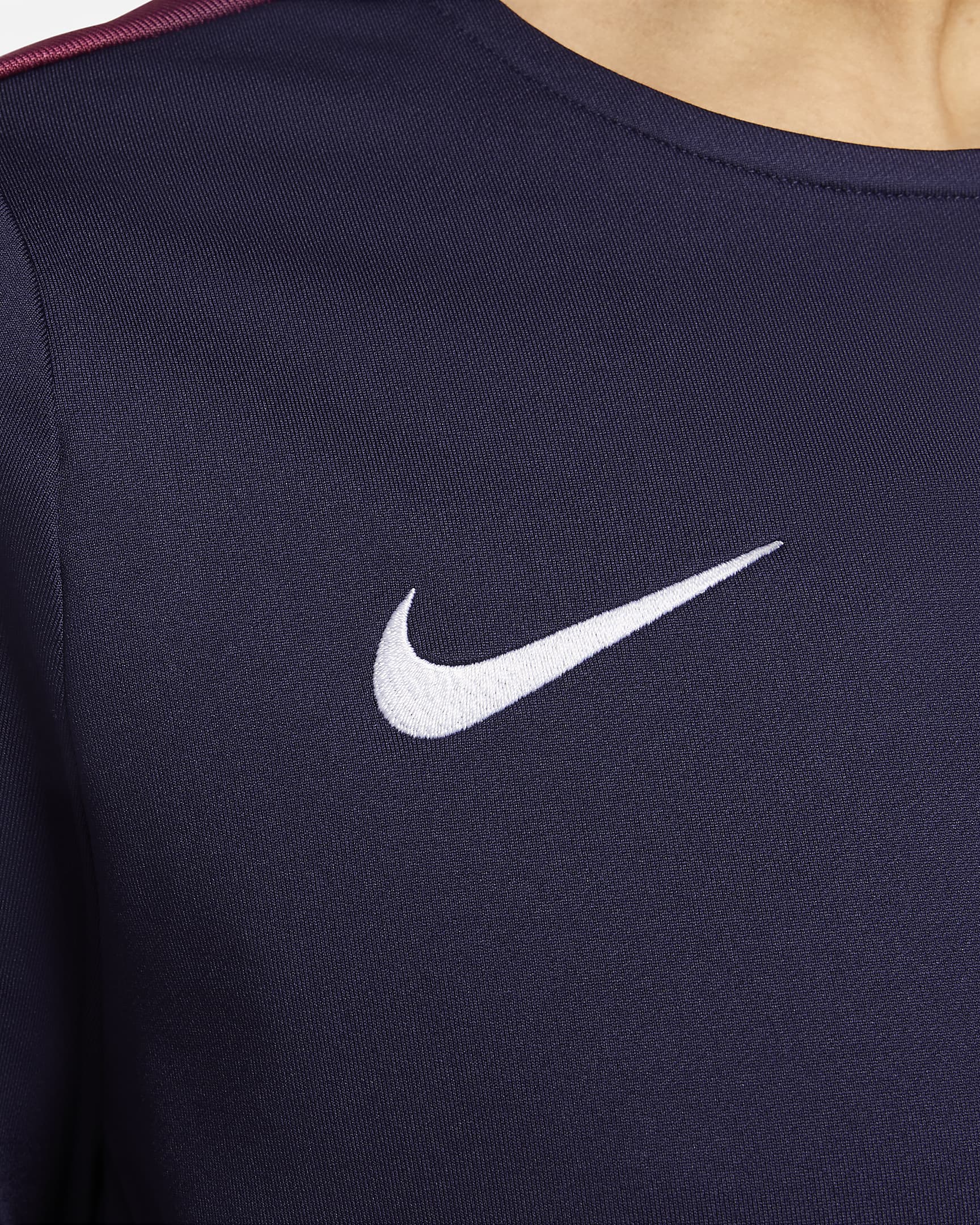 England Strike Women's Nike Dri-FIT Football Crew-Neck Top - Purple Ink/Purple Ink/Rosewood/White