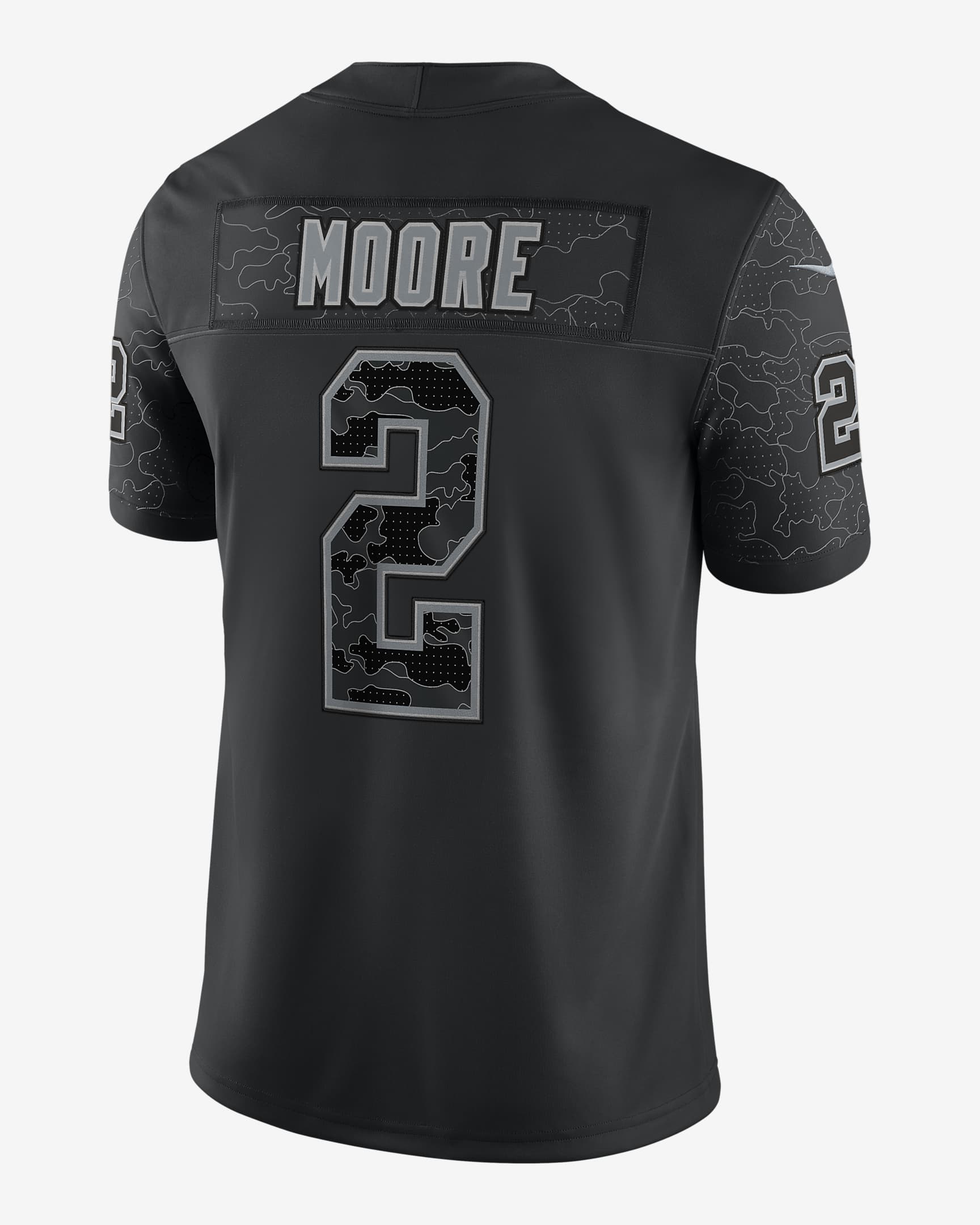 NFL Carolina Panthers RFLCTV (DJ Moore) Men's Fashion Football Jersey ...