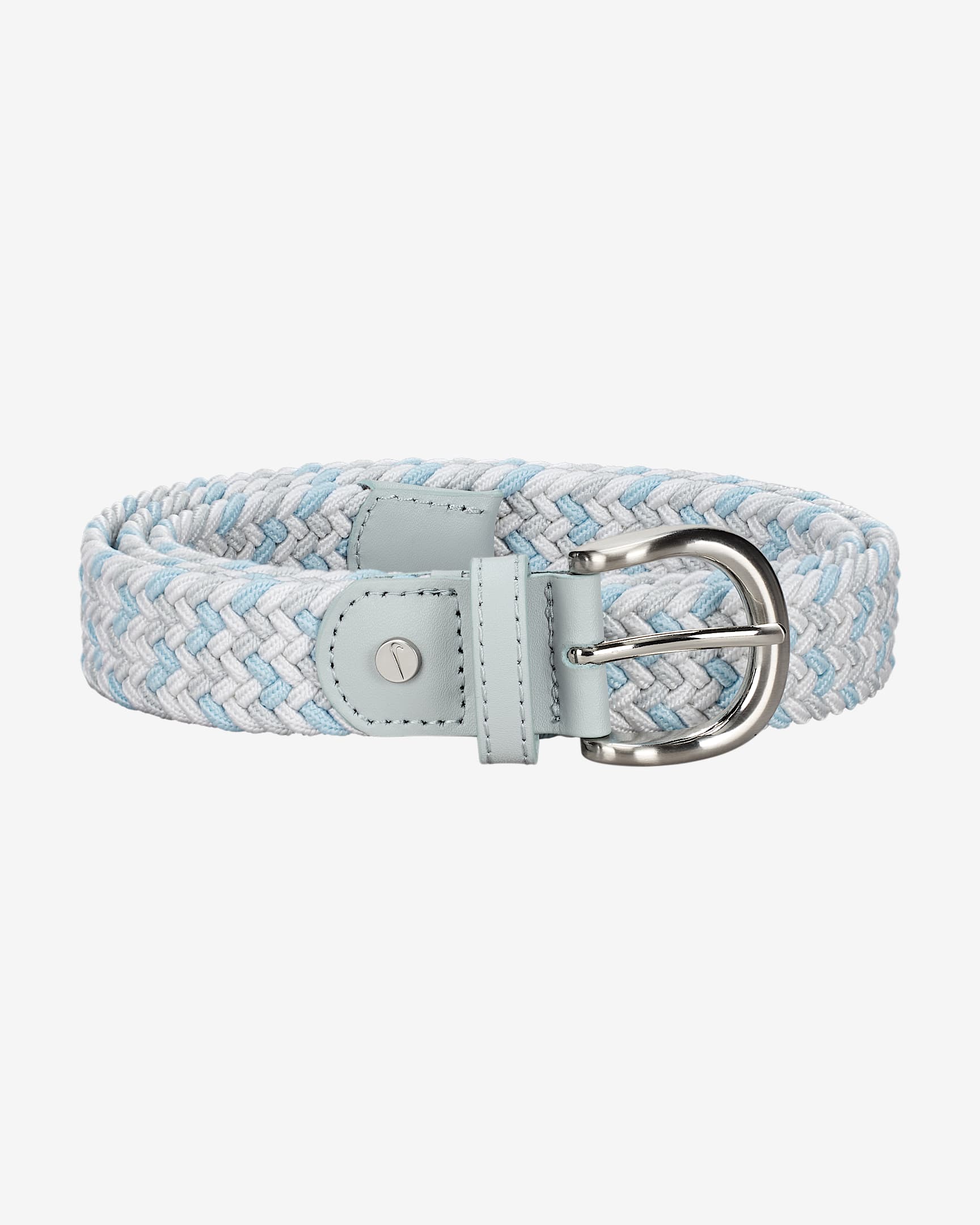 Nike Women's Multi-Color Stretch Woven Belt - Light Blue