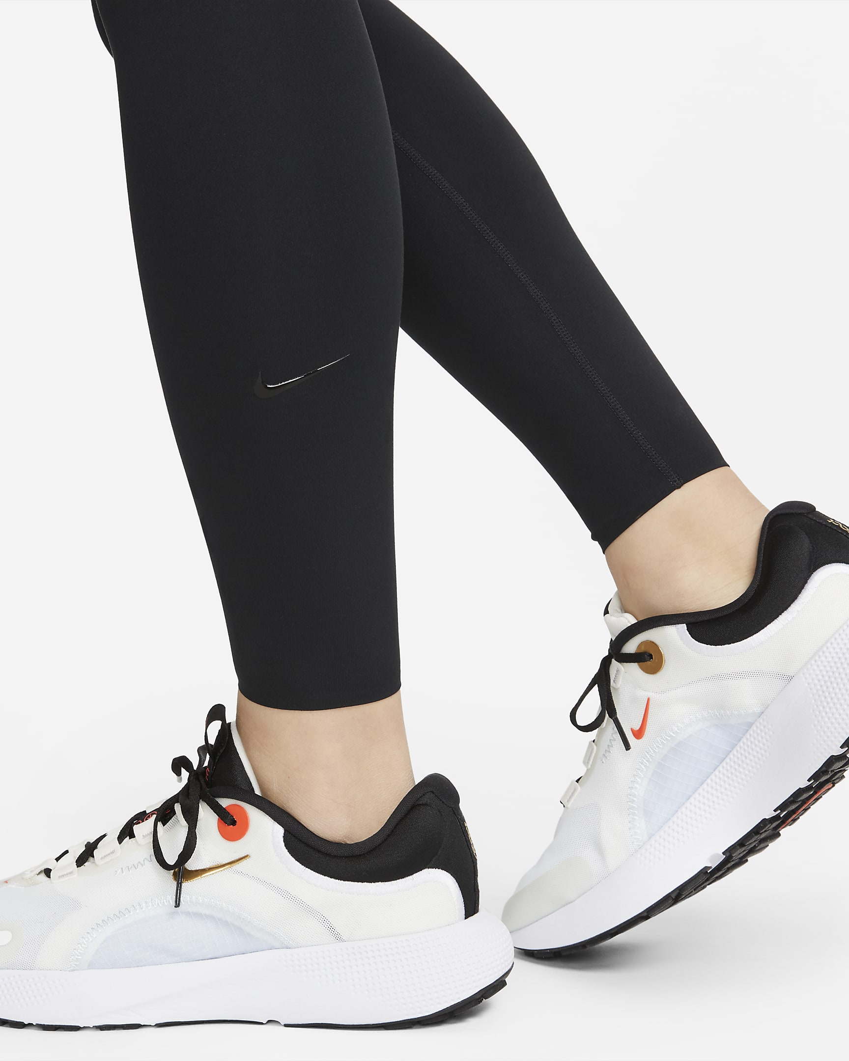 Nike One Luxe Women's Mid-Rise Pocket Leggings - Black/Clear