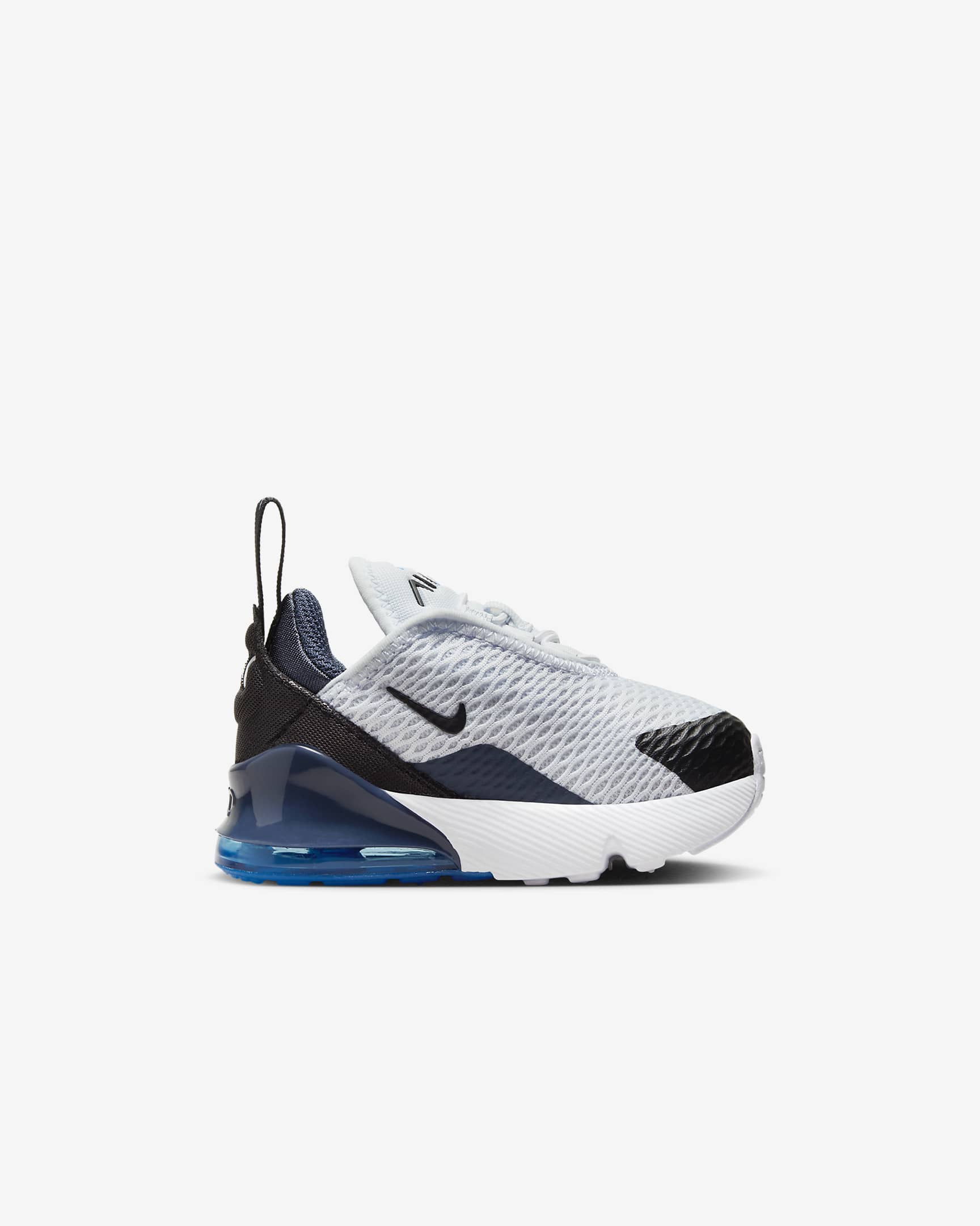 Nike Air Max 270 Schuh für Babys und Kleinkinder - Football Grey/Thunder Blue/Photo Blue/Schwarz