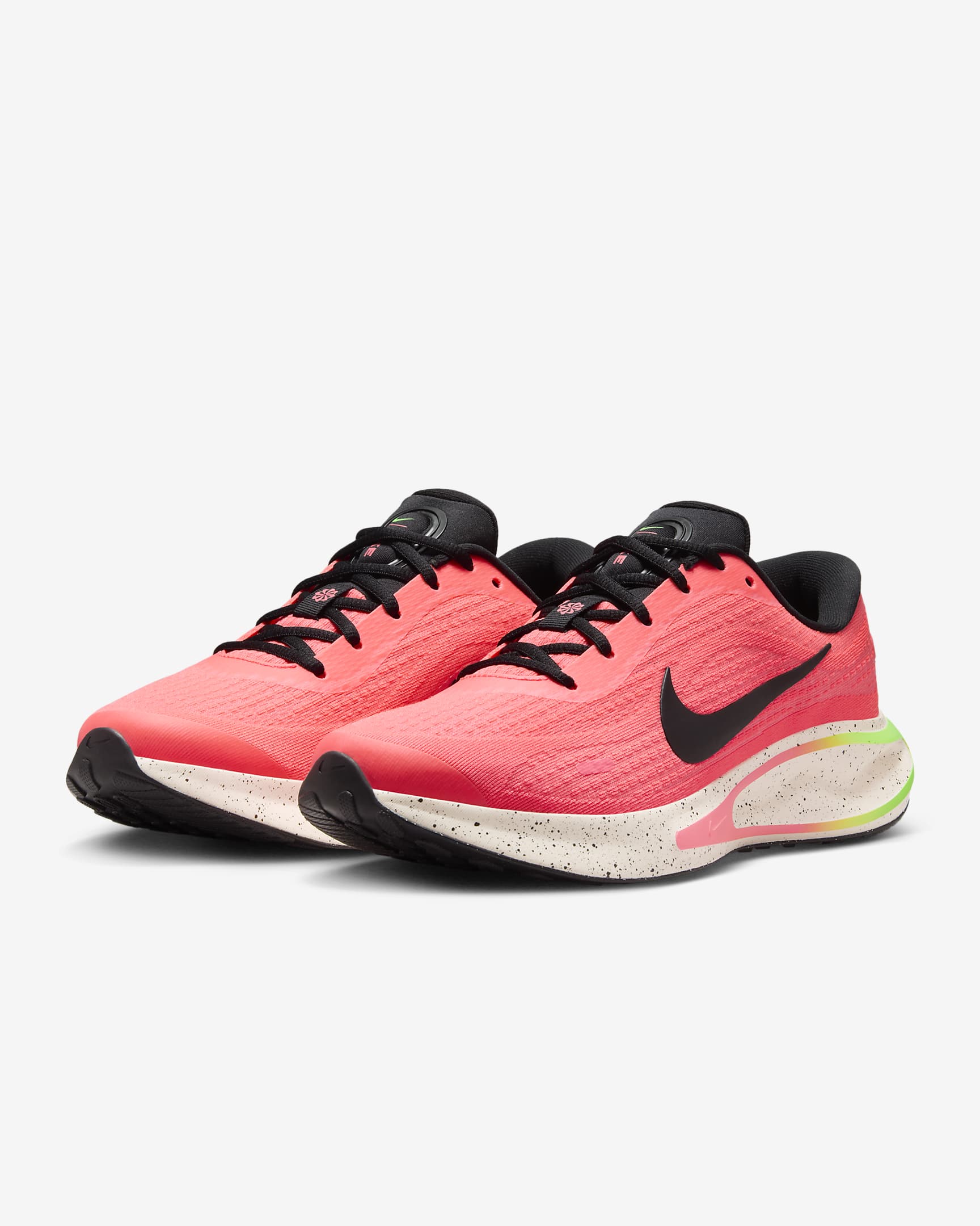 Tenis de correr en pavimento para mujer Nike Journey Run - Ponche cálido/Verde strike/Guayaba hielo/Negro