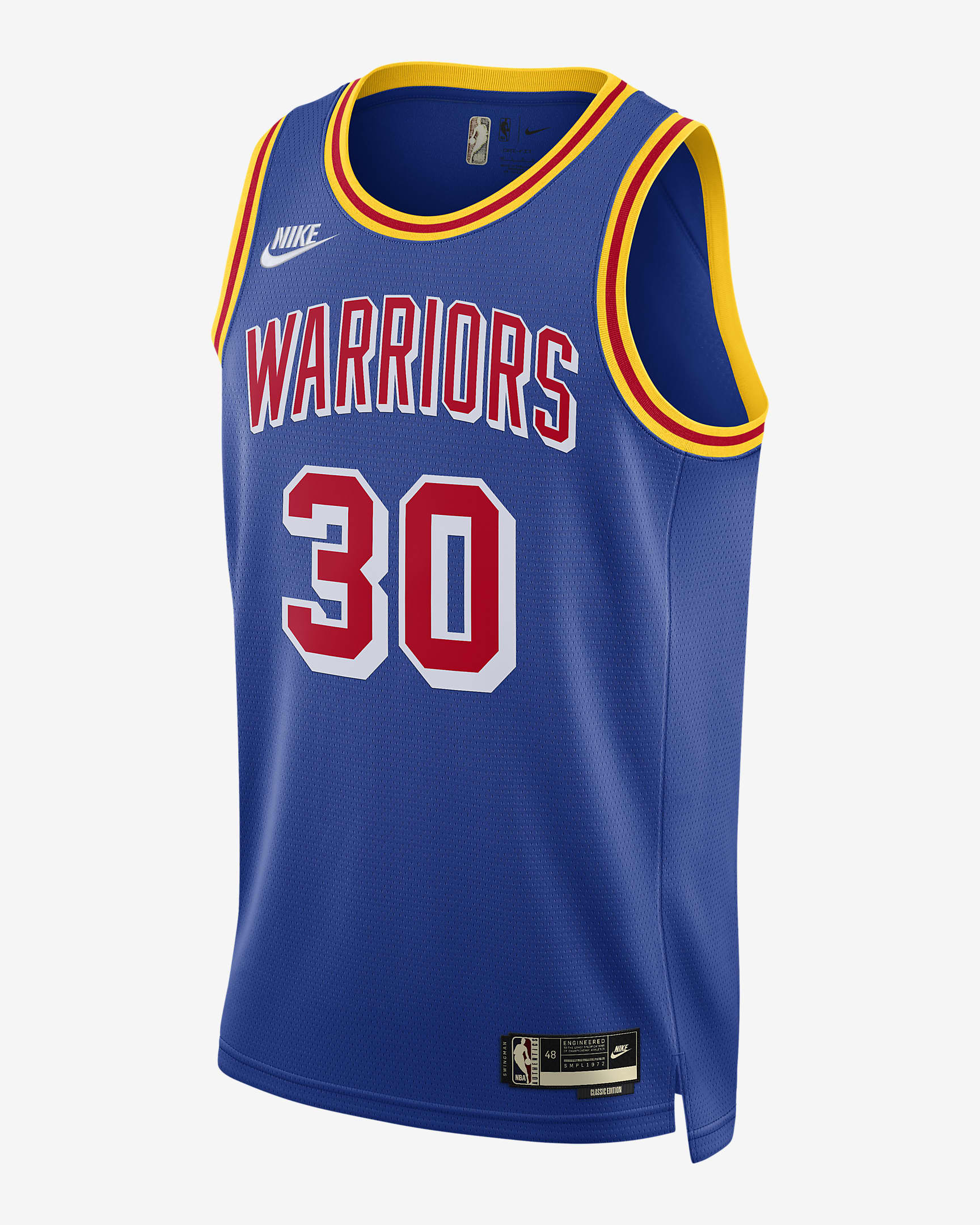 Golden State Warriors Classic Edition Nike Dri-FIT NBA Swingman Jersey ...