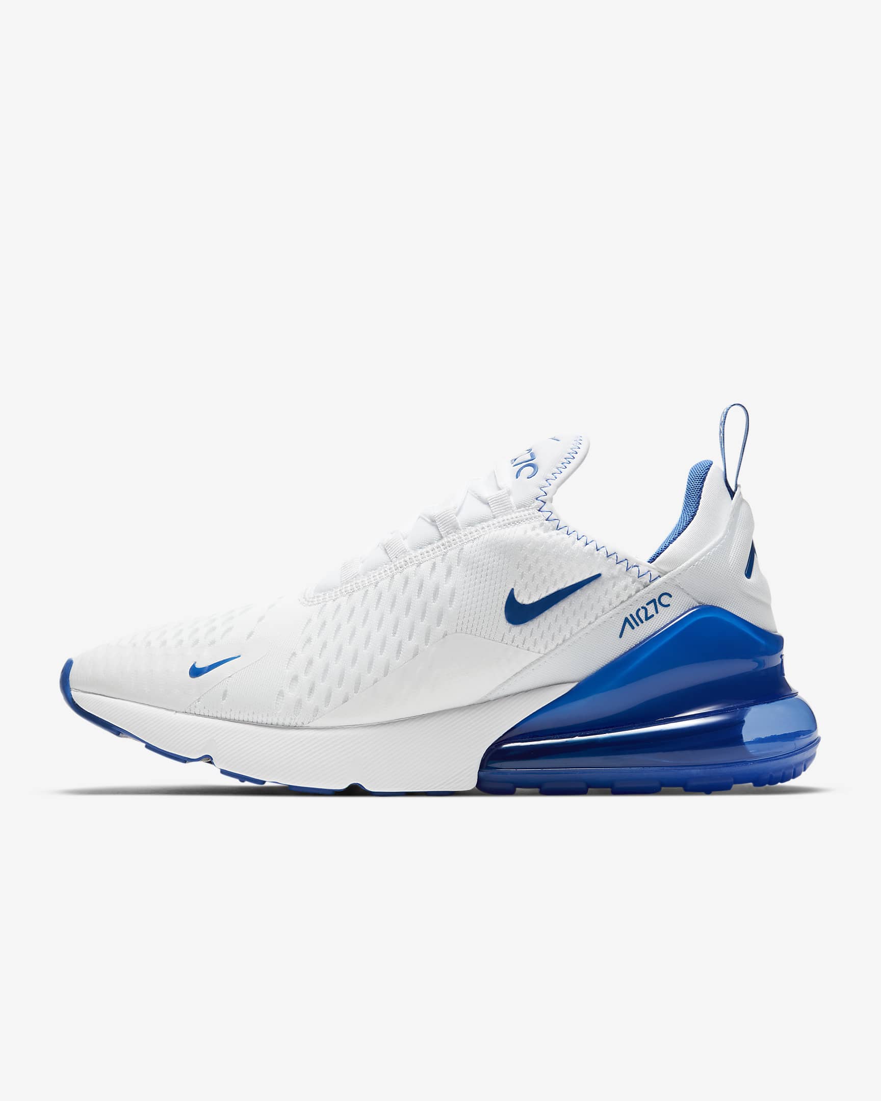 Nike Air Max 270 Men's Shoes - White/Game Royal/Racer Blue