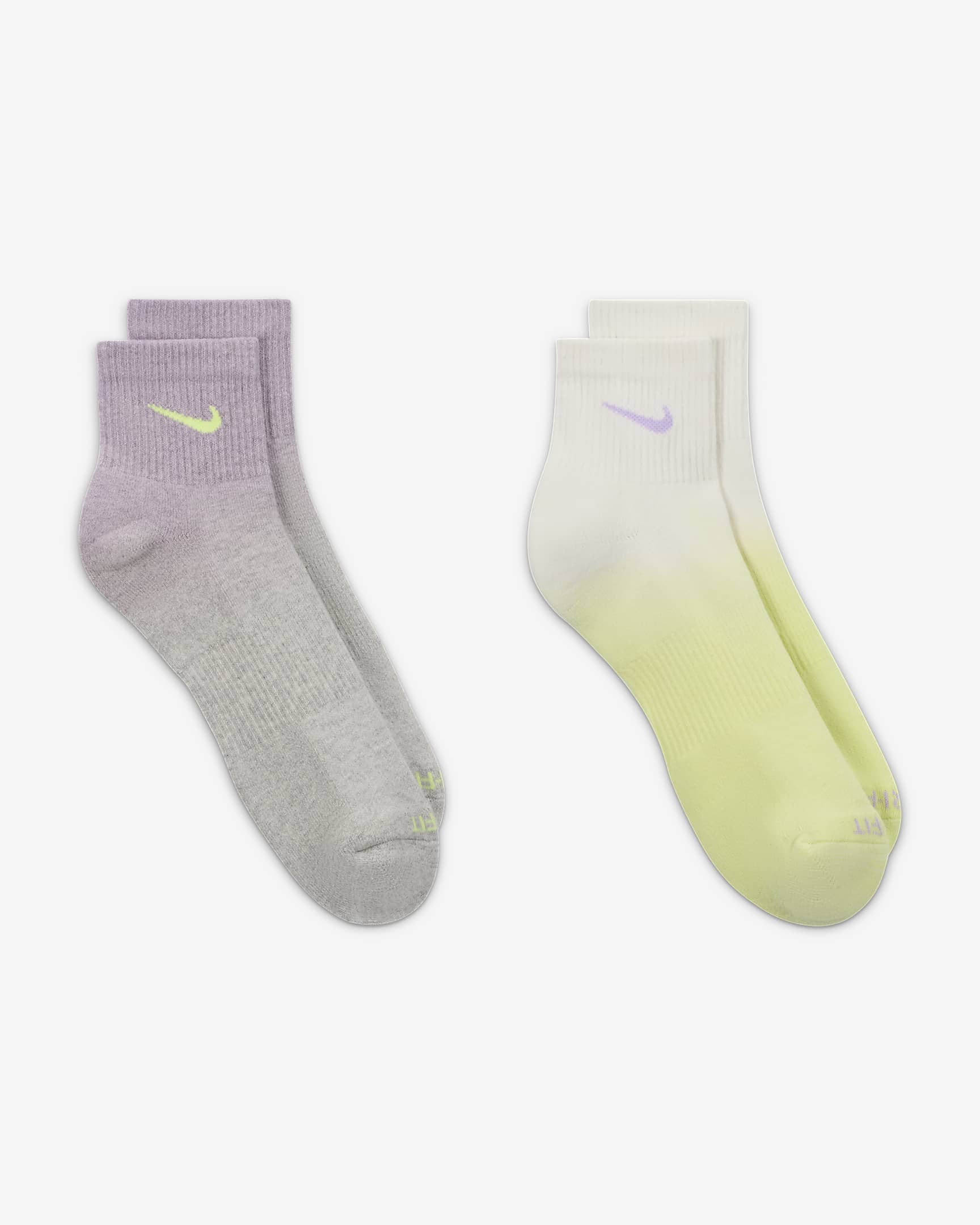 Nike Everyday Plus Calcetines hasta el tobillo acolchados (2 pares) - Multicolor