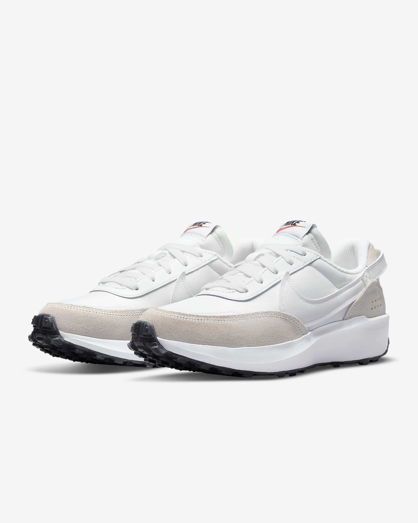 Tenis para mujer Nike Waffle Debut - Blanco/Negro/Naranja/Blanco