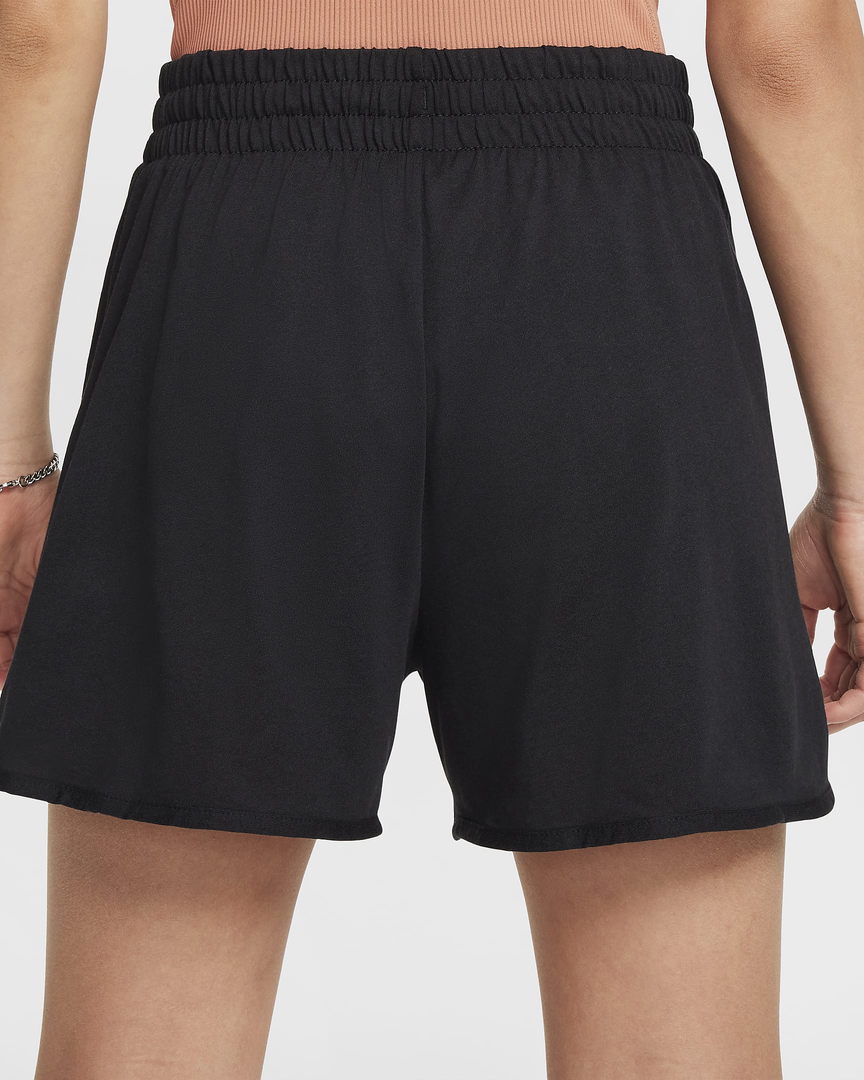 Nike Breezy Dri-FIT Trainingsshorts für Mädchen - Schwarz/Schwarz