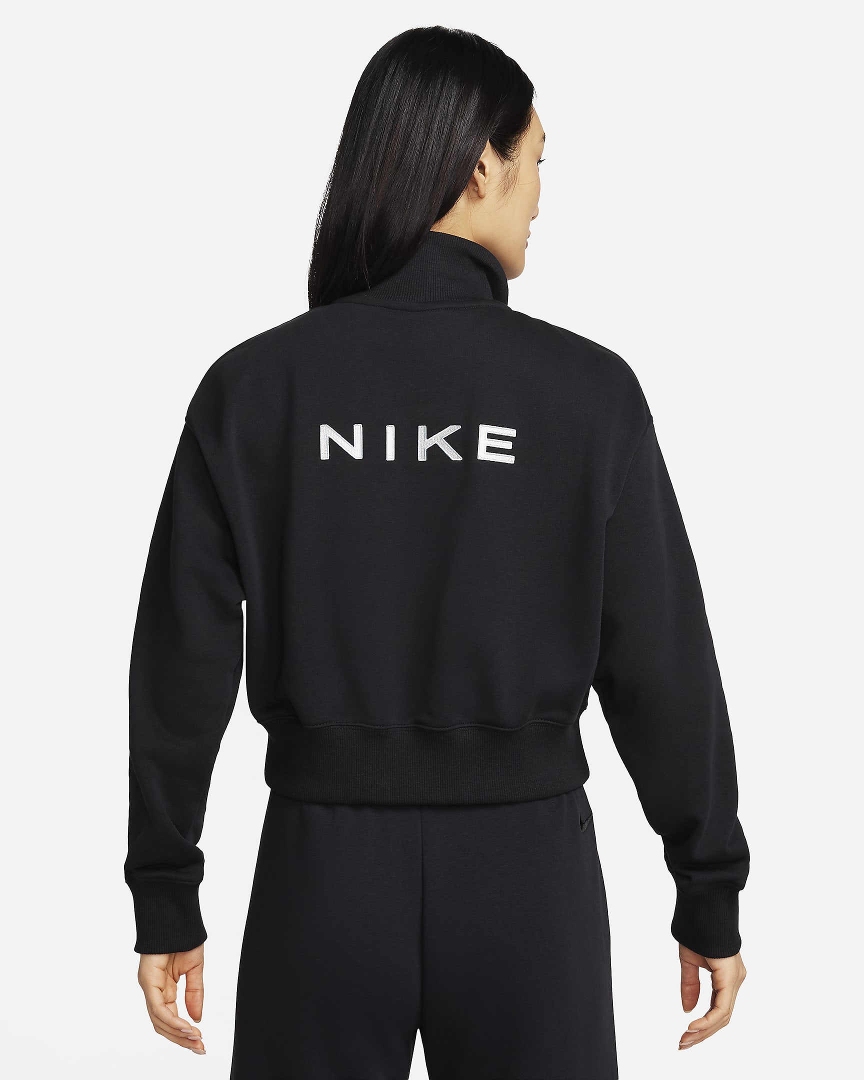 早い者勝ち NIKE オーバーサイズド 1/2ジップ クロップ フリース 