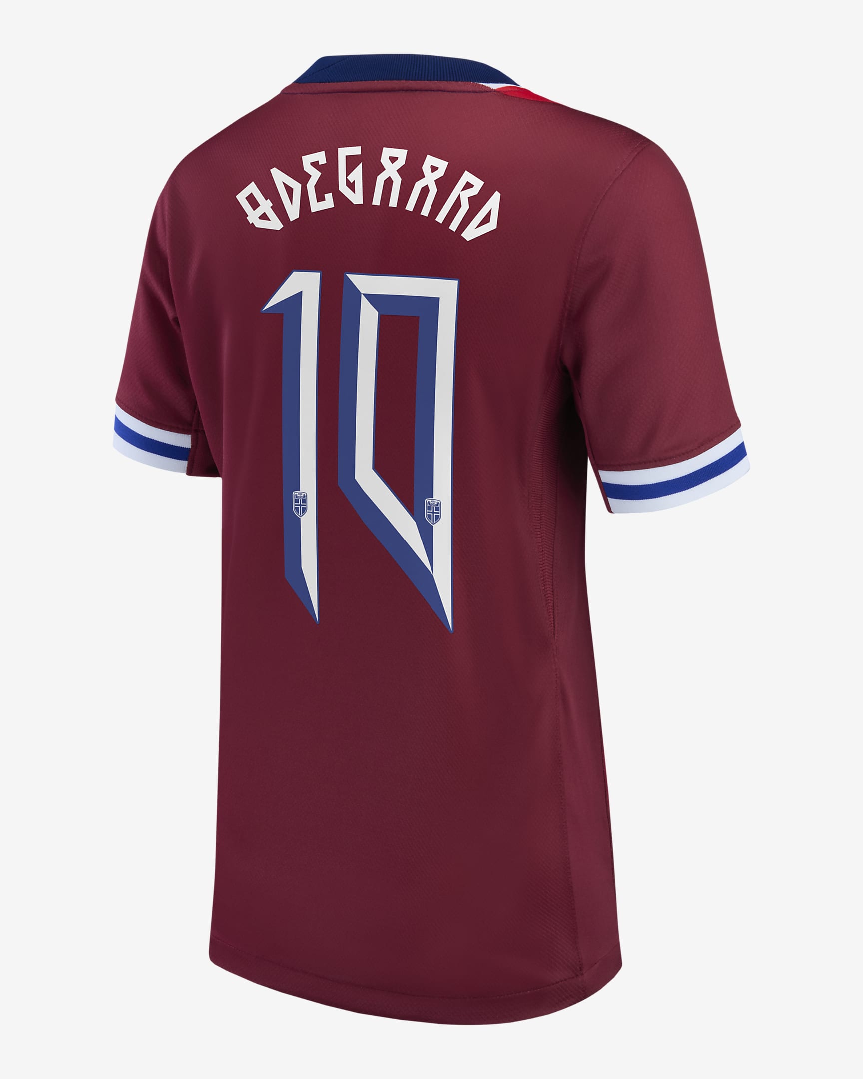 Martin Ødegaard Norway National Team 2024 Stadium Home Big Kids' Nike Dri-FIT Soccer Jersey - Red