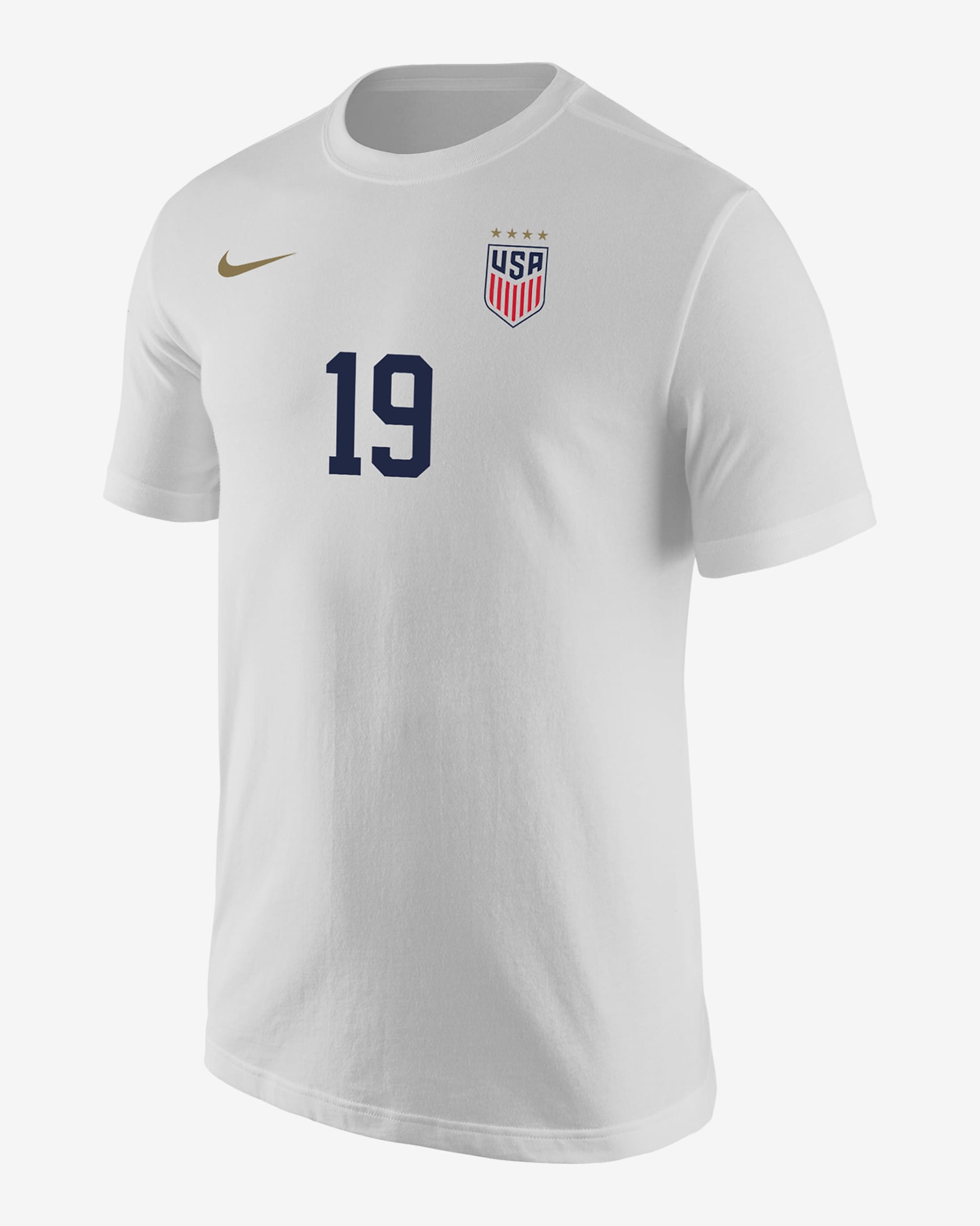 Playera de fútbol Nike para hombre Crystal Dunn USWNT - Blanco