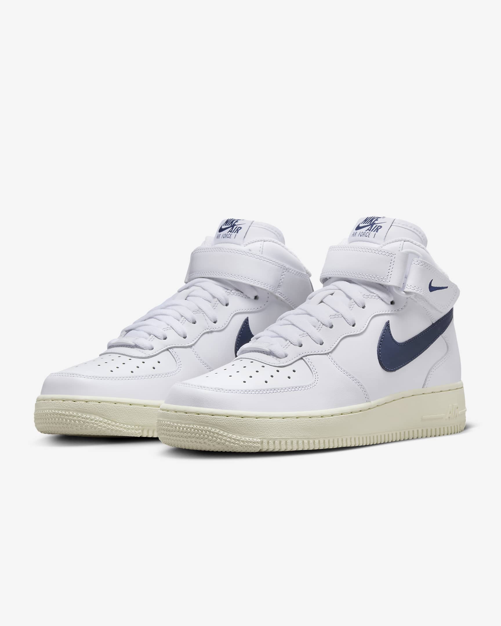 Nike Air Force 1 '07 Mid Damenschuh - Weiß/Coconut Milk/Metallic Gold/Midnight Navy