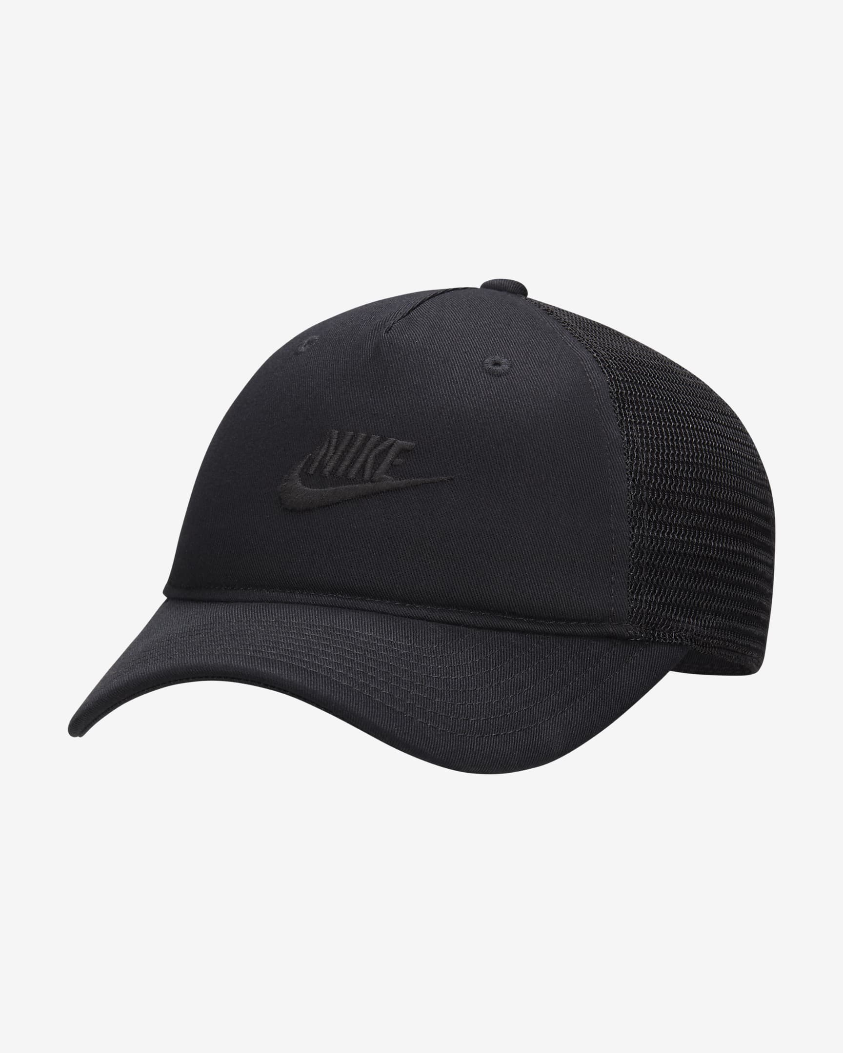 Cappello trucker strutturato Nike Rise Cap - Nero/Nero/Nero