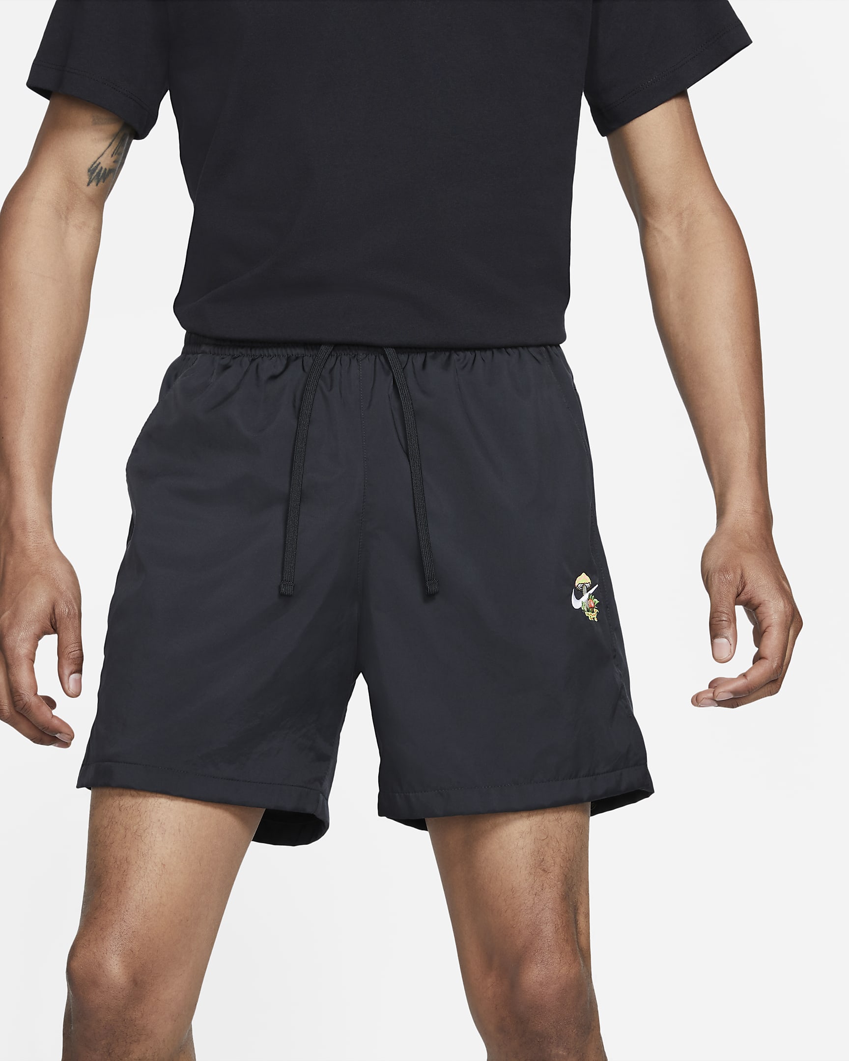 mens black nike woven shorts