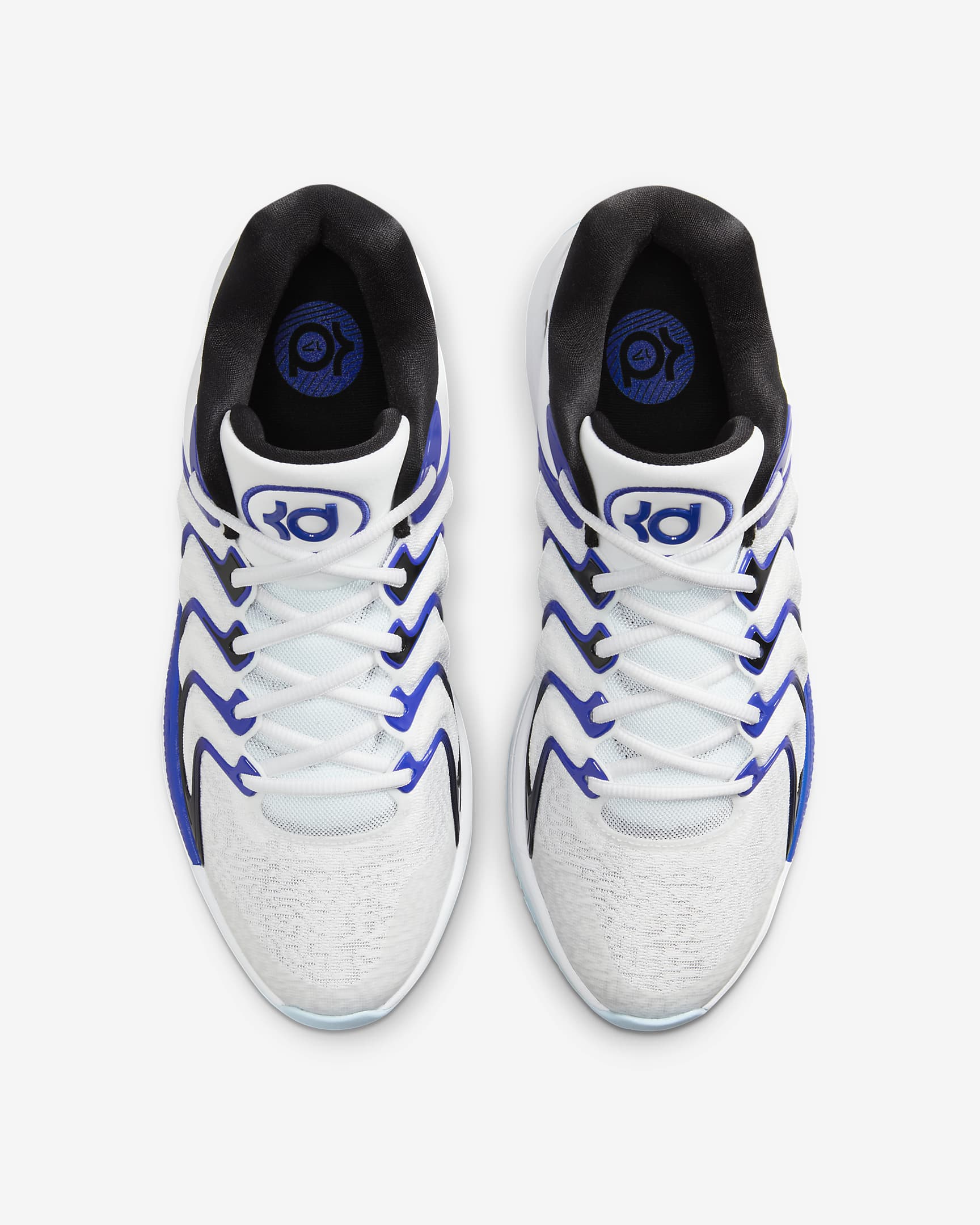 Tenis de básquetbol KD17 - Blanco/Negro/Royal juego/Blanco