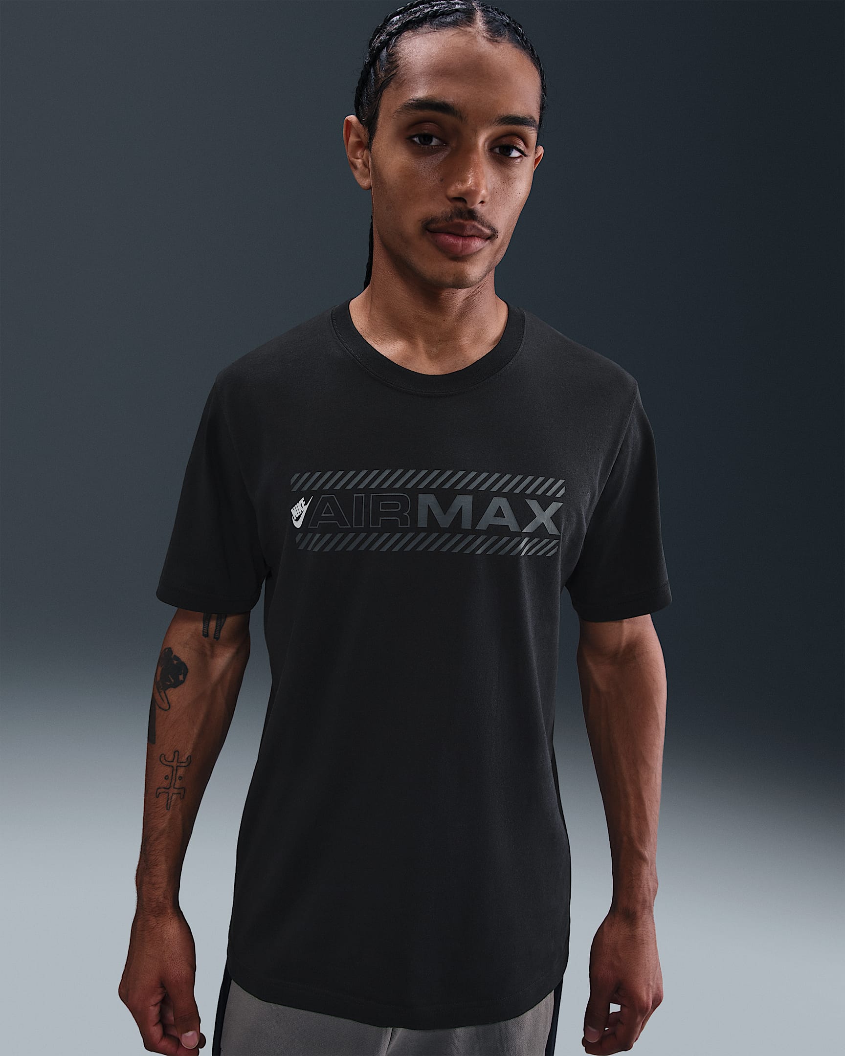 T-shirt Nike Air Max för män - Svart