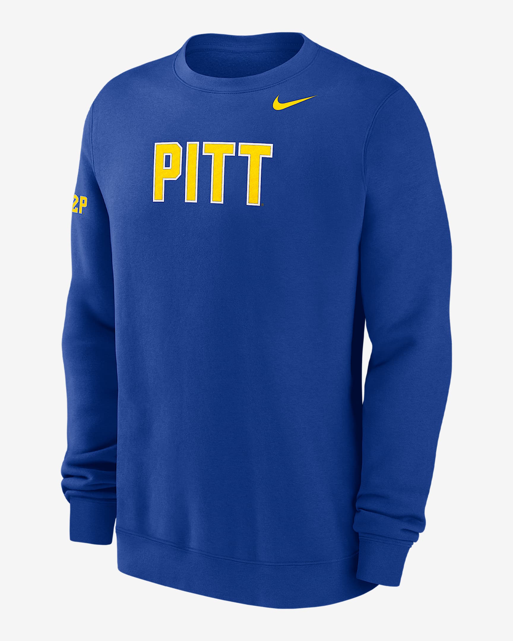 Pitt Club Fleece Men's Nike College Crew-Neck Sweatshirt - Game Royal