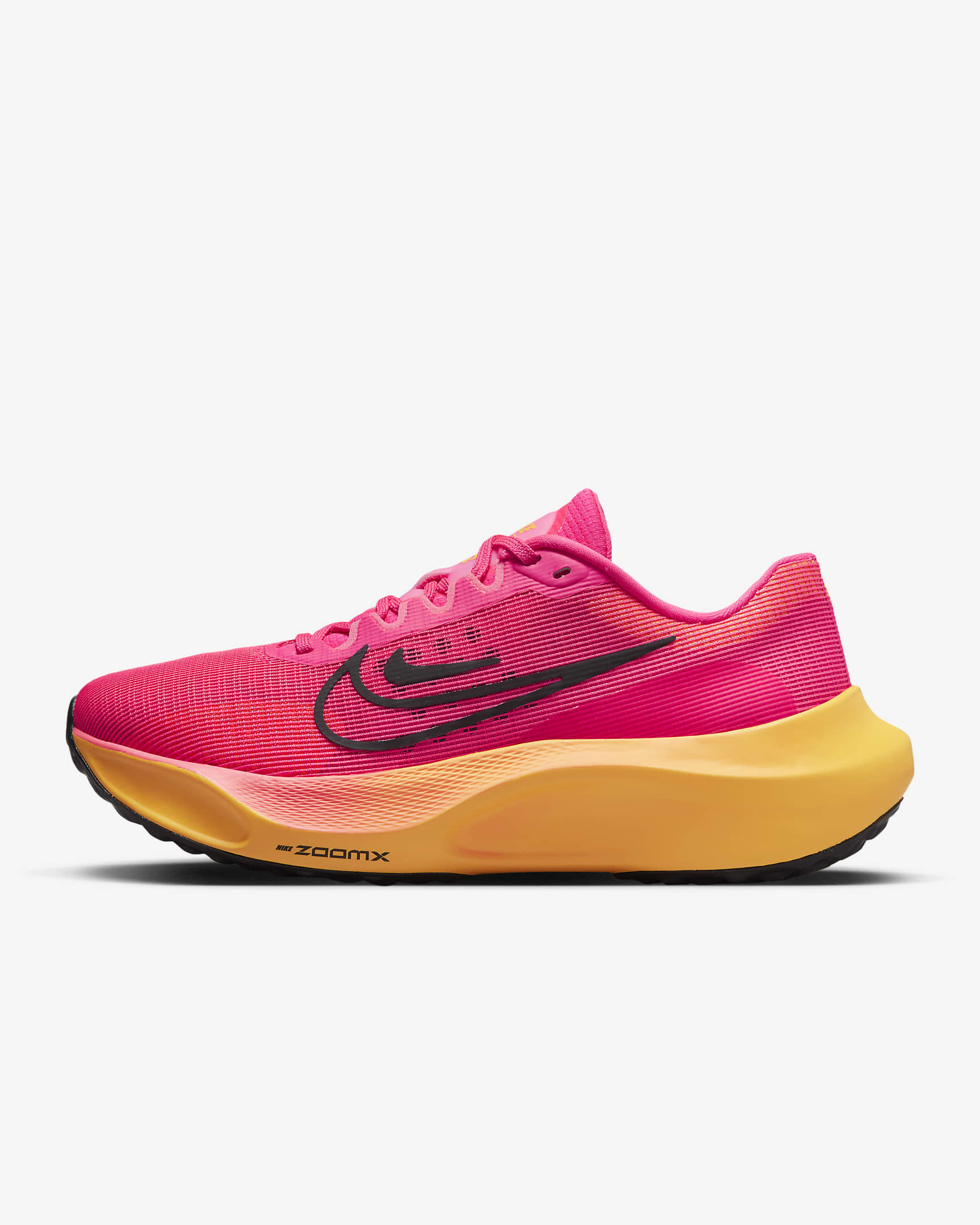 Tenis de correr en pavimento para mujer Nike Zoom Fly 5 - Hiperrosa/Naranja láser/Negro